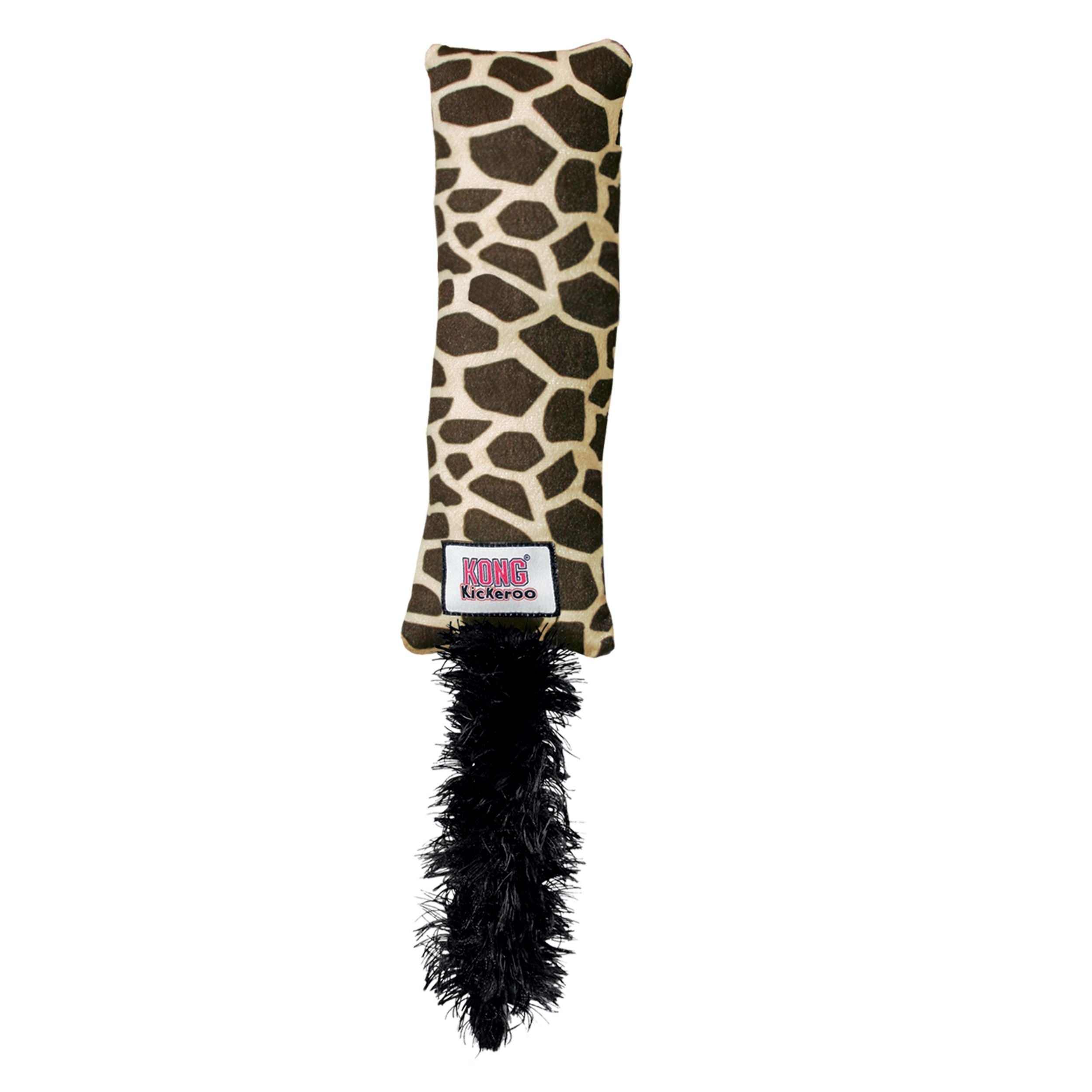 KONG Kickeroo Plush Pattern 1 Catnip Cat Toy Brown 1ea/One Size Default Title