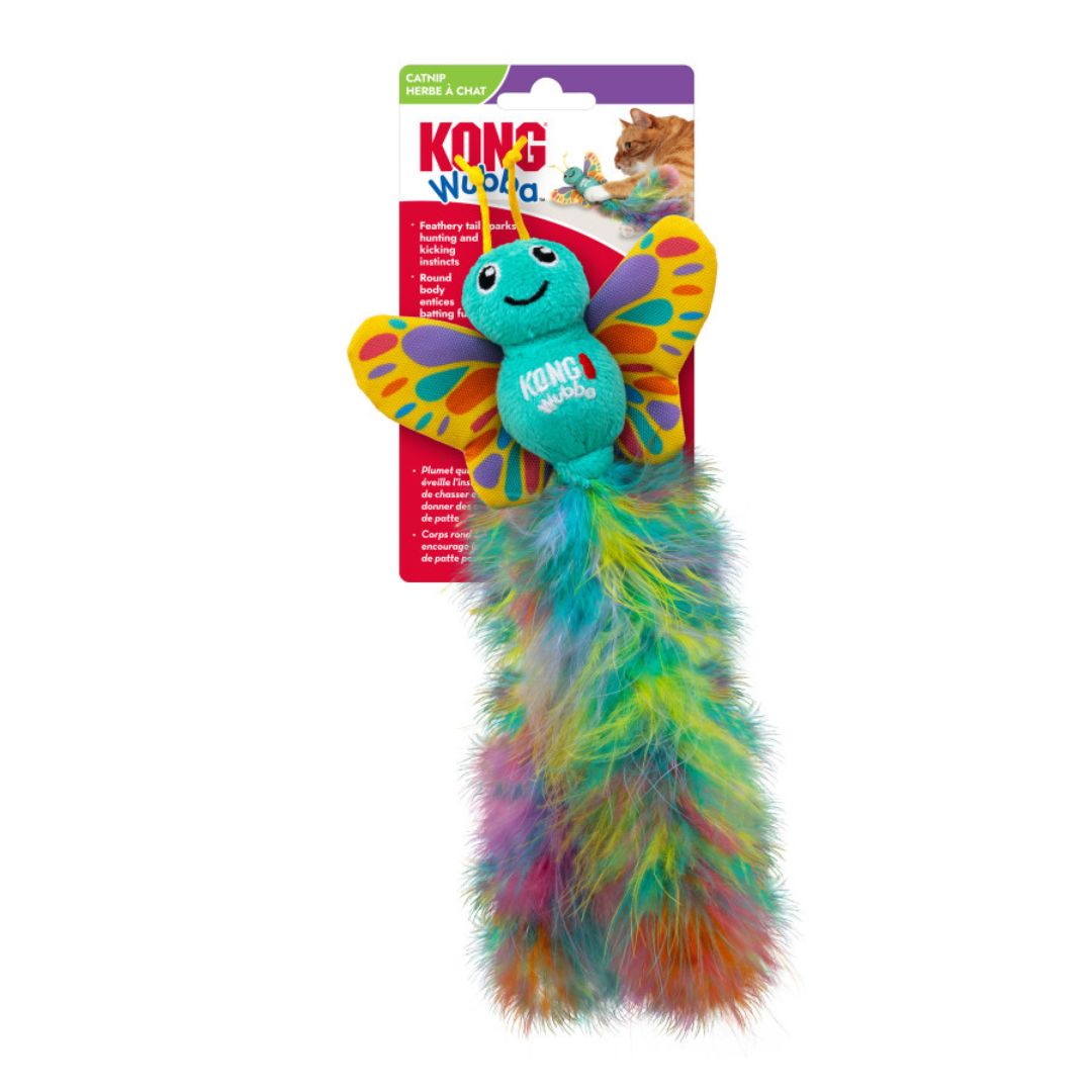 KONG Cat Wubba Butterfly Cat Toy 1ea