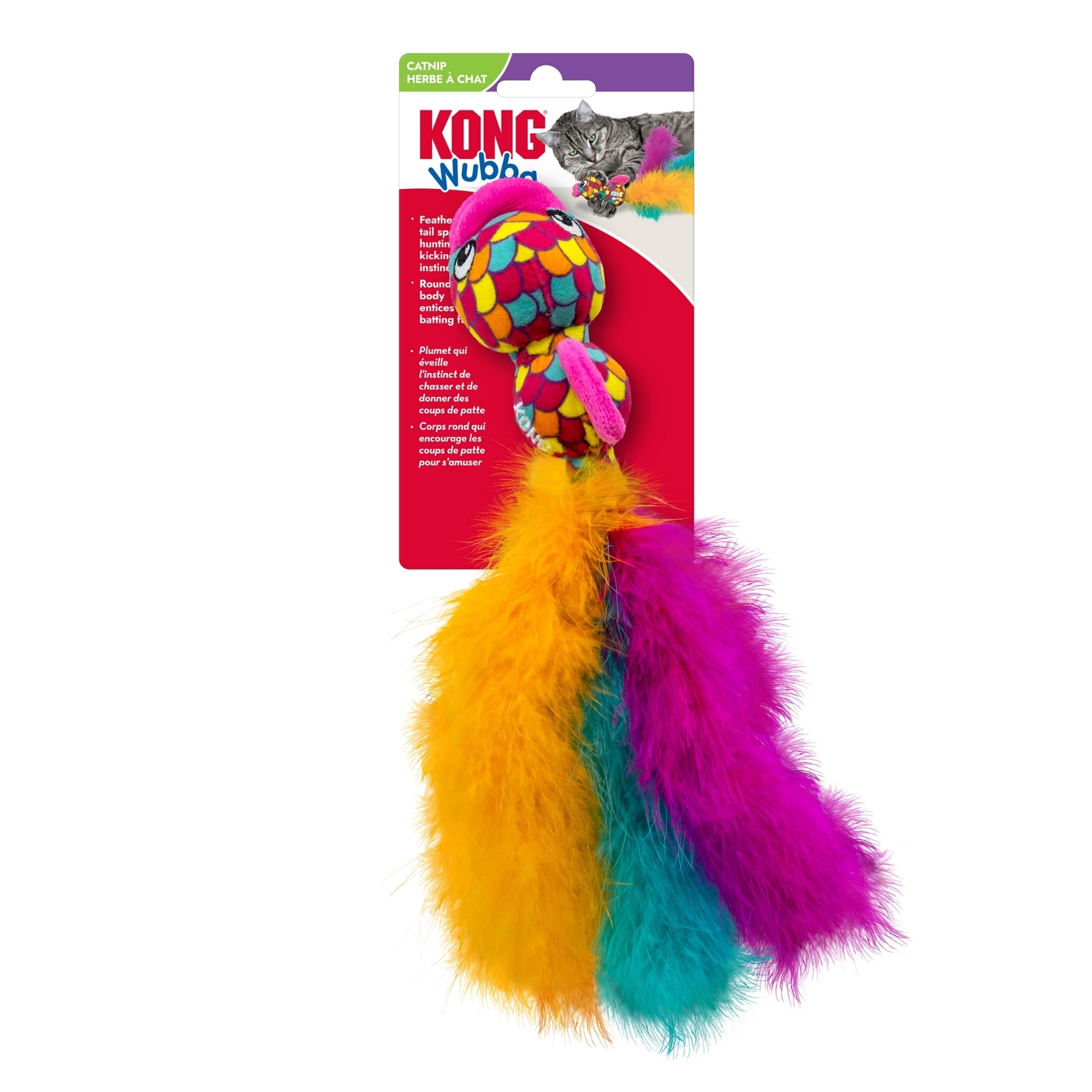 Kong Cat Wubba Fish Assorted One Size