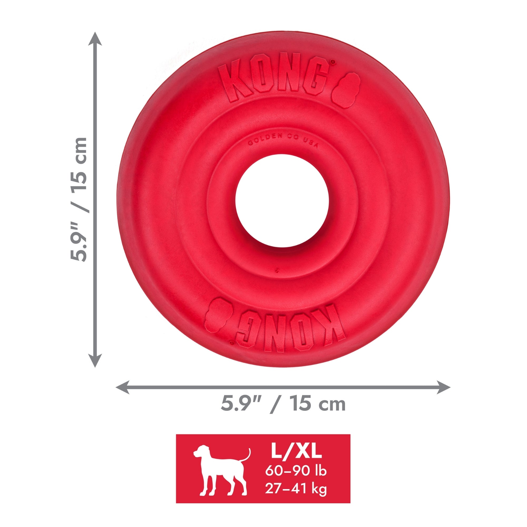 Kong Donut Red Large/X-Large