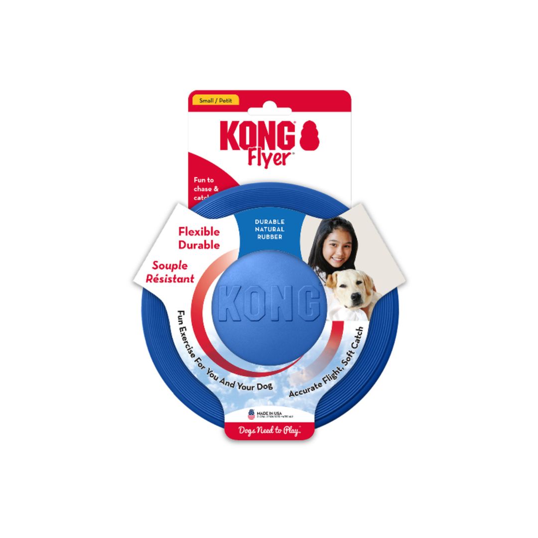 KONG KONG Old Glory Flyer Dog Toy 1ea/SM