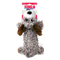 KONG Low Stuff Scruffs Plush Dog Toy Dark Brown 1ea/LG
