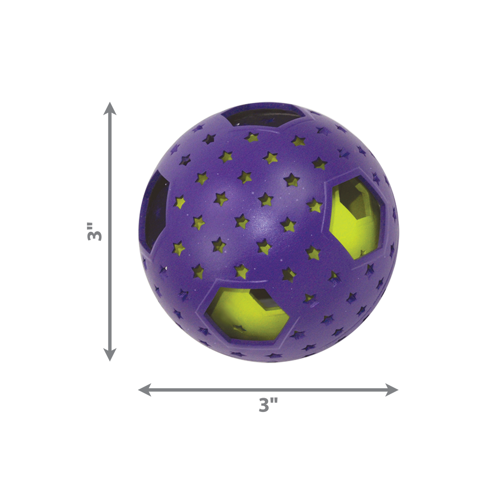 KONG Bat-A-Bout Flicker Disco Ball Catnip Toy Purple 1ea/One Size