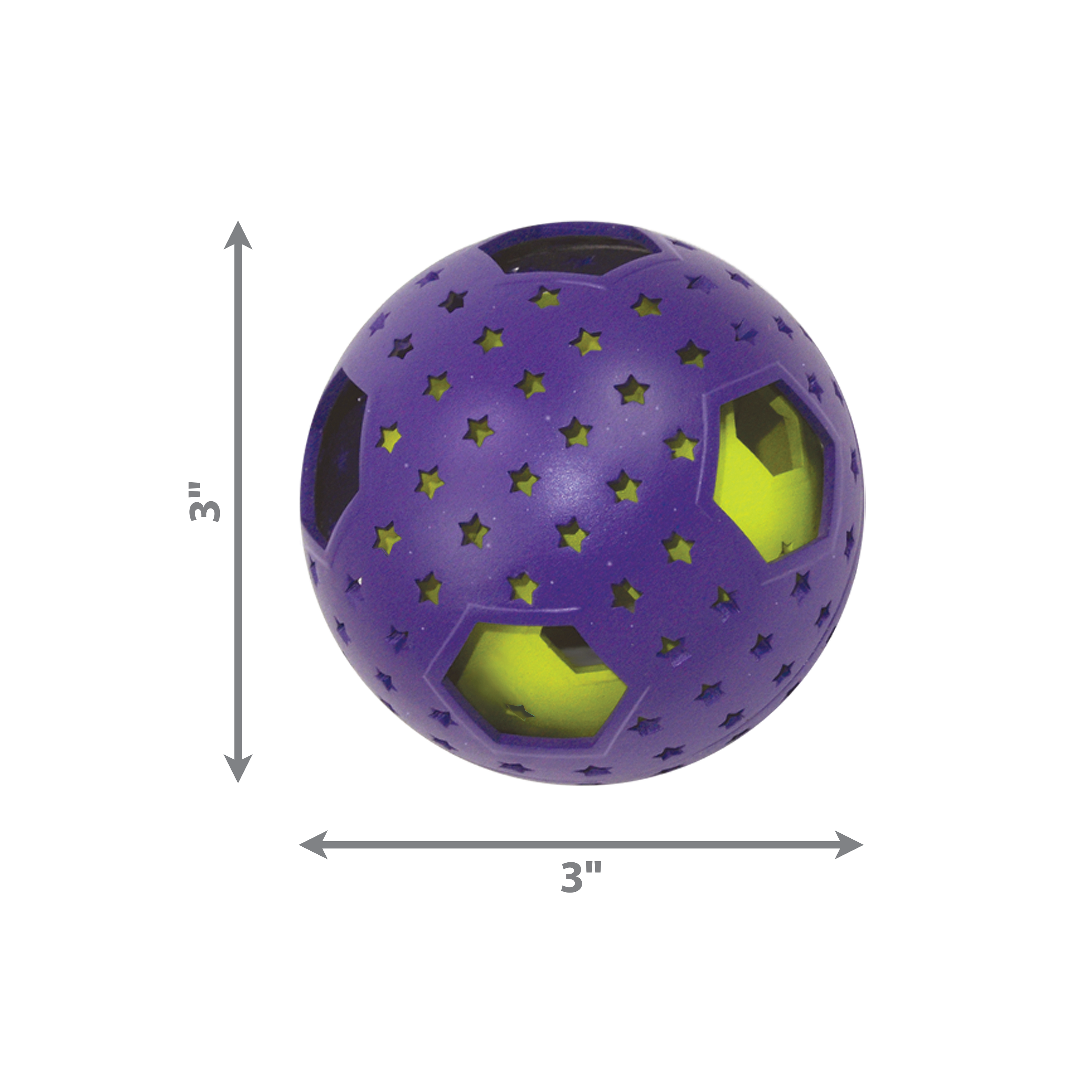 KONG Bat-A-Bout Flicker Disco Ball Catnip Toy Purple 1ea/One Size