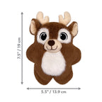 KONG Holiday Snuzzles Reindeer Dog Toy 1ea/SM