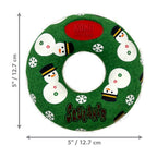 KONG Holiday AirDogs Donut Squeaker Dog Toy 1ea/MD