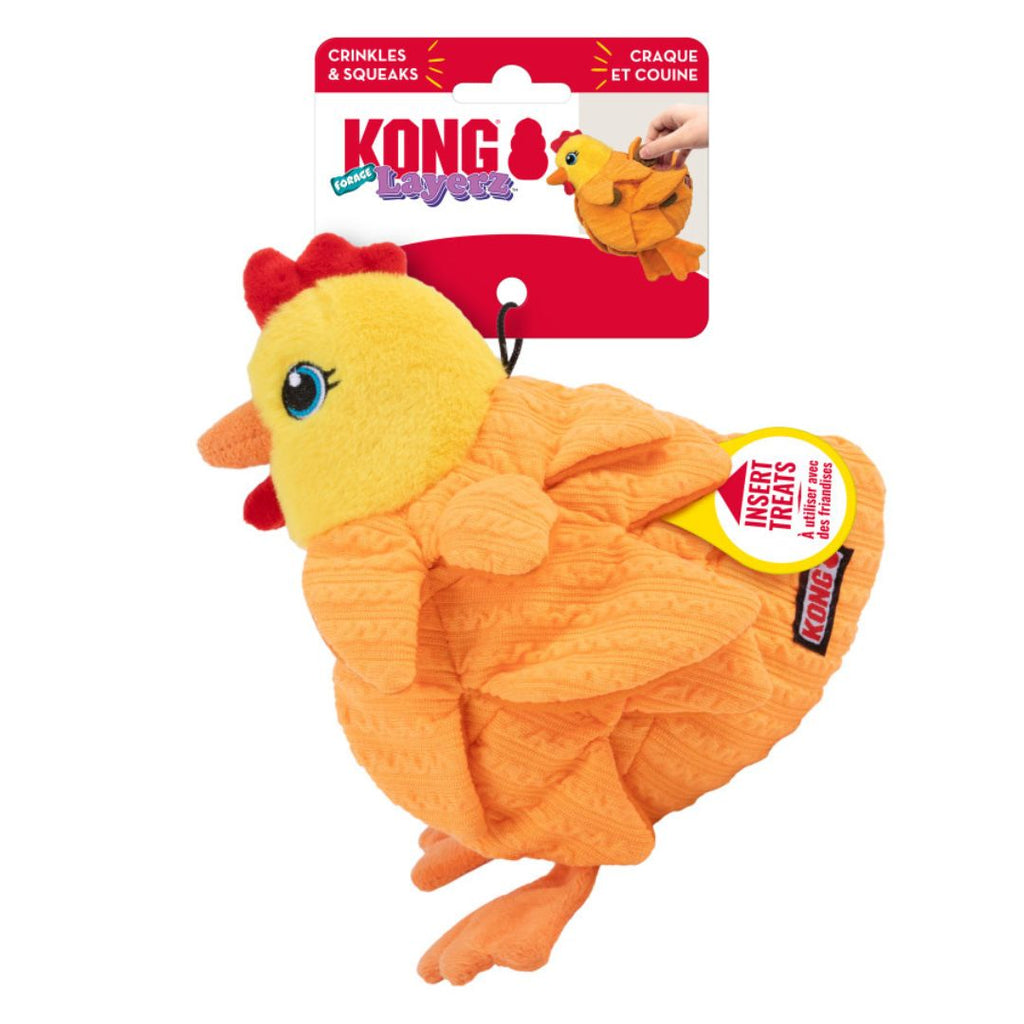 KONG Layerz Forage Dog Toy Hen MD