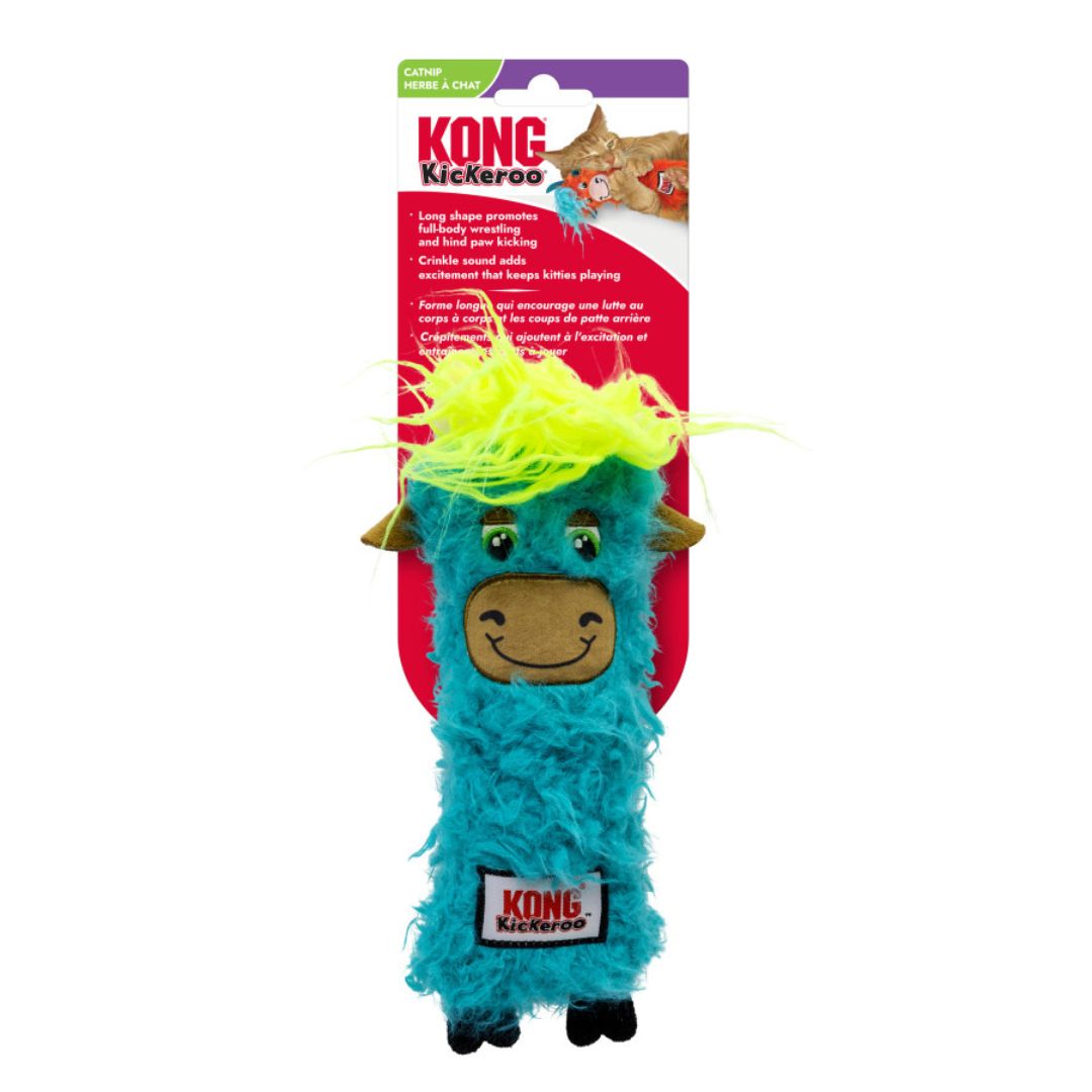 KONG Kickeroo Highland Cow Cat Toy Assorted 1ea