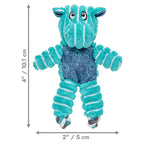 KONG Floppy Knots Hippo Dog Toy Blue, 1ea/XS