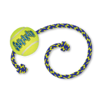 KONG Air Dog Squeaker Tennis Ball With Rope Dog Toy 1ea/MD
