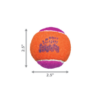 KONG Air Dog Squeaker Dog Toy Birthday Balls Assorted 1ea/3 pk, MD