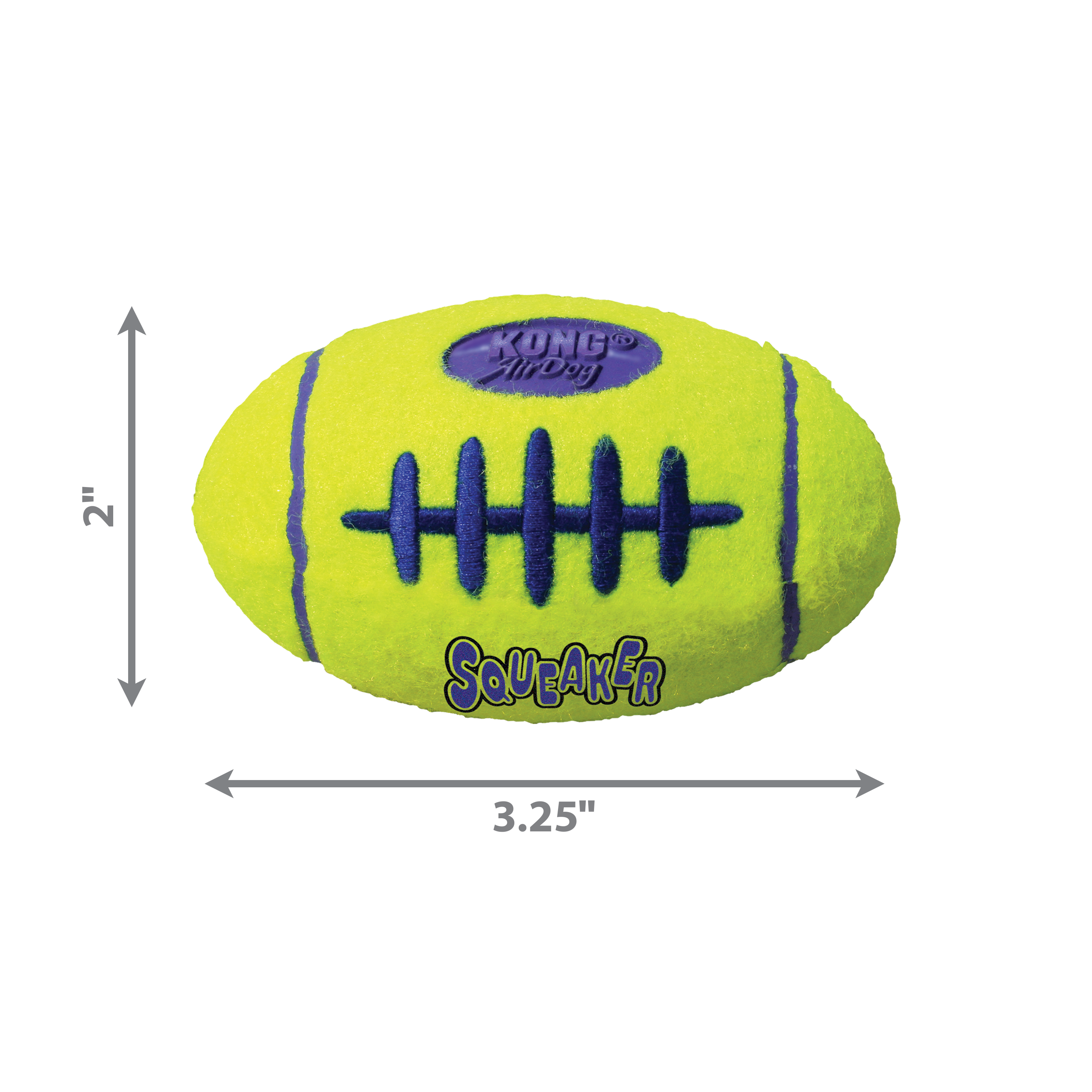 KONG Air Dog Squeaker Football Dog Toy 1ea/SM