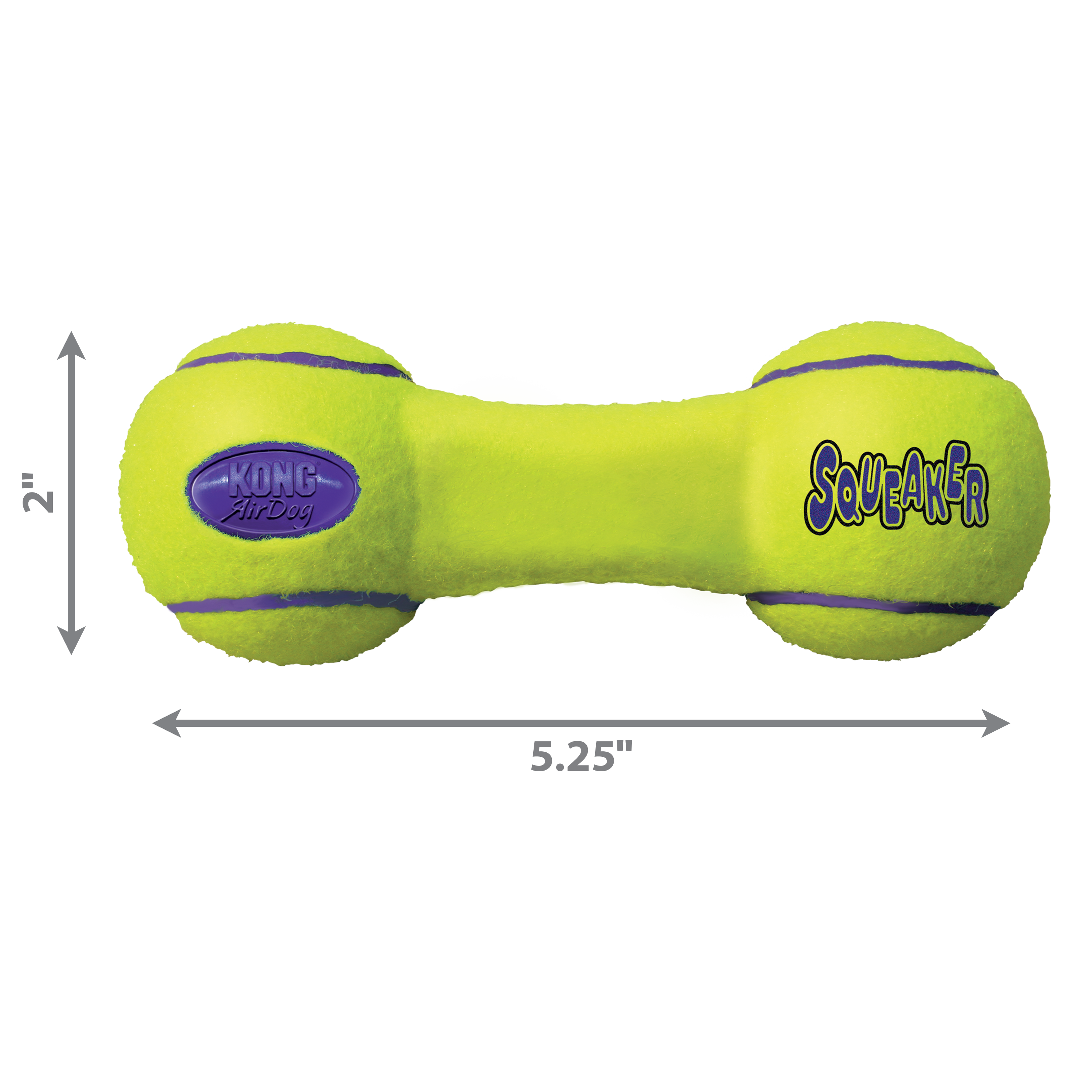 KONG Air Dog Squeaker Dumbbell Dog Toy 1ea/SM