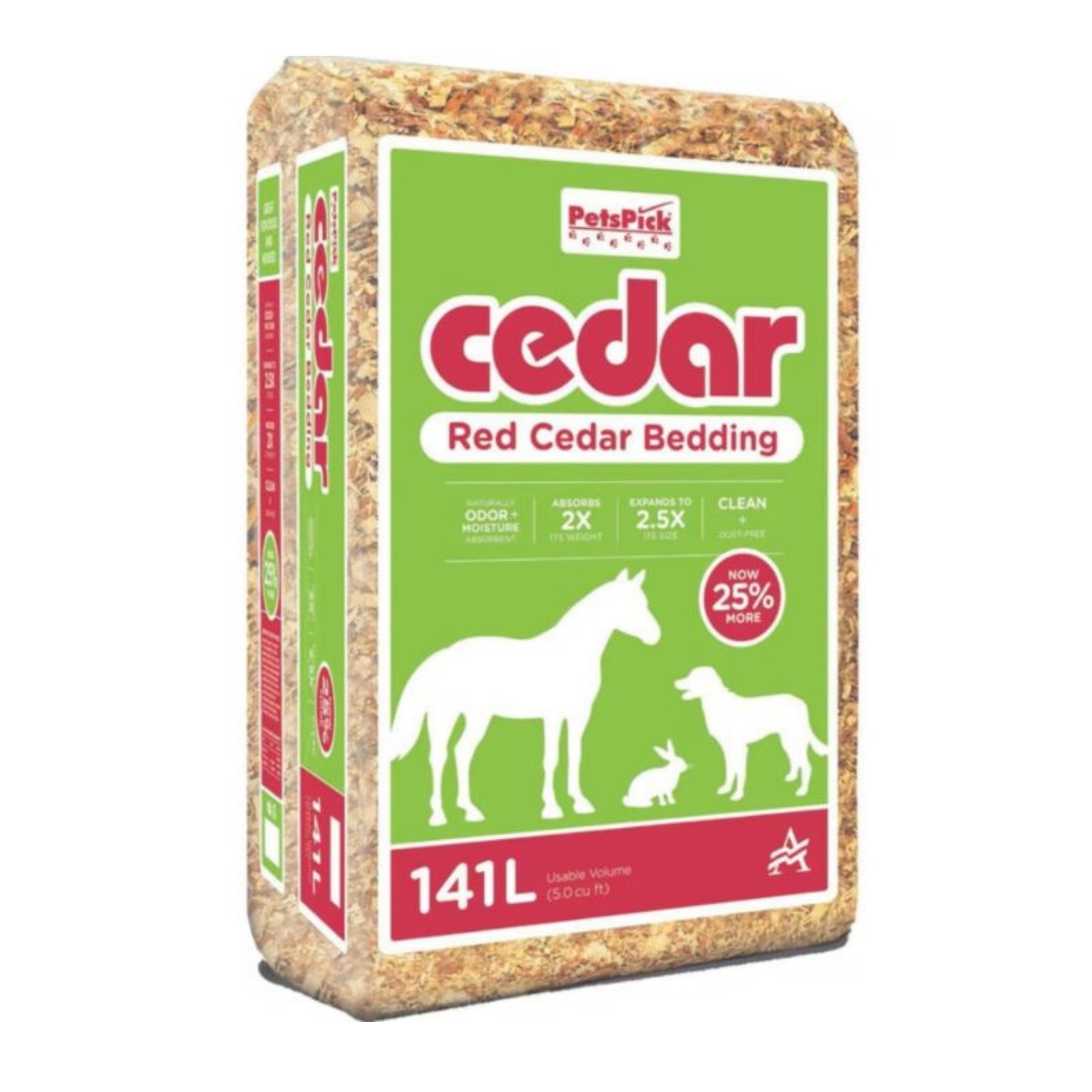 Pets Pick Kiln Dried Red Cedar Bedding Red Cedar 24 L