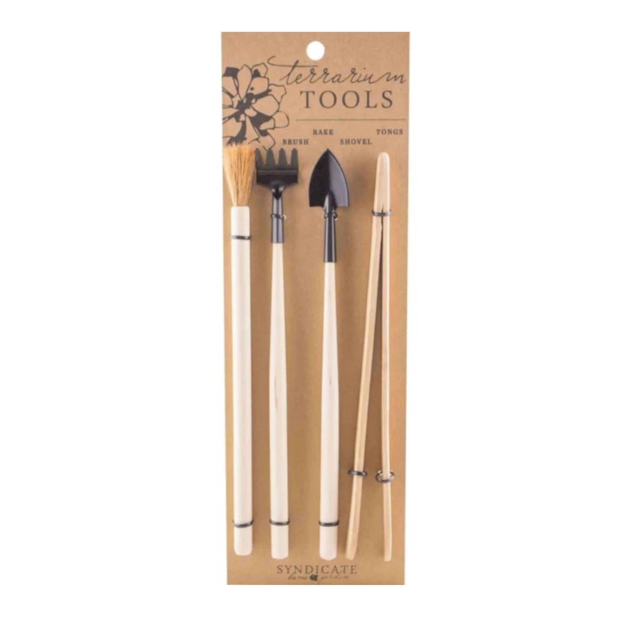 Terrarium Tool Kit Natural 4 Pc