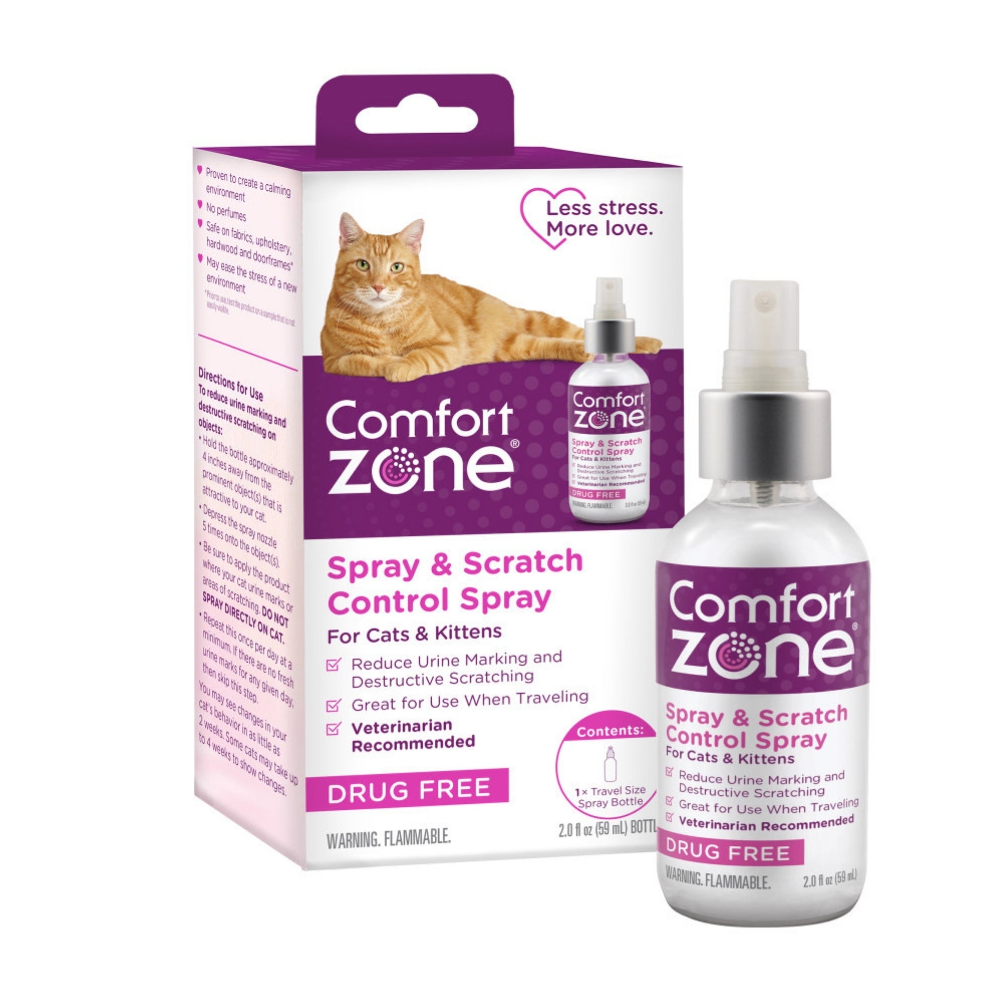 Comfort Zone Comfort Zone Scratch Deterrent and Cat Calming Spray, 2 ounces59.2 mL 1ea/2 oz