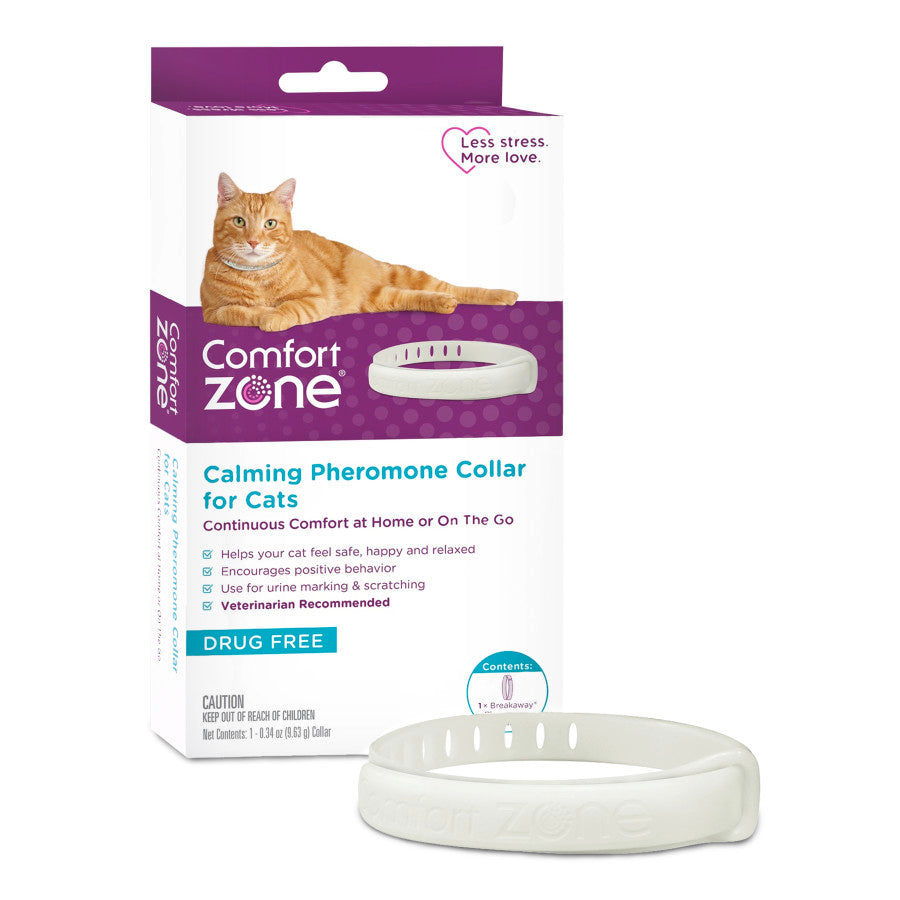 Comfort Zone Comfort Zone Cat Calming Collar White, 1ea/Single pk