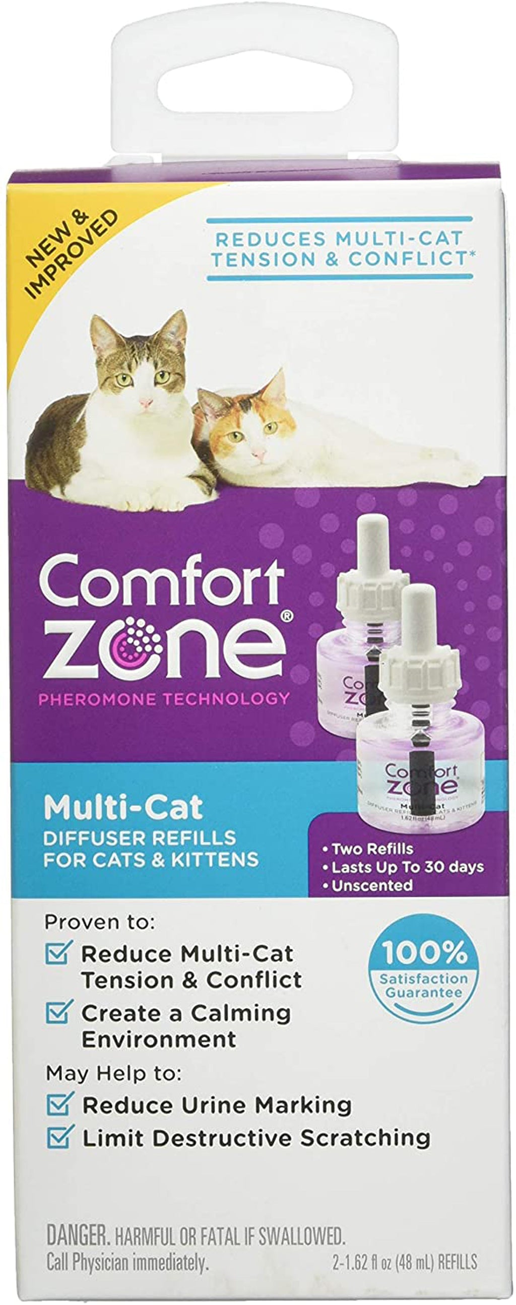 Comfort Zone Comfort Zone Multi Cat Calming Diffuser Refills 1pack 1ea/2 pk
