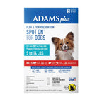 Adams Plus Flea  Tick Prevention Spot On for Dogs 3 month supply, Clear, 1ea/SMall Dog 5 To 14 lb
