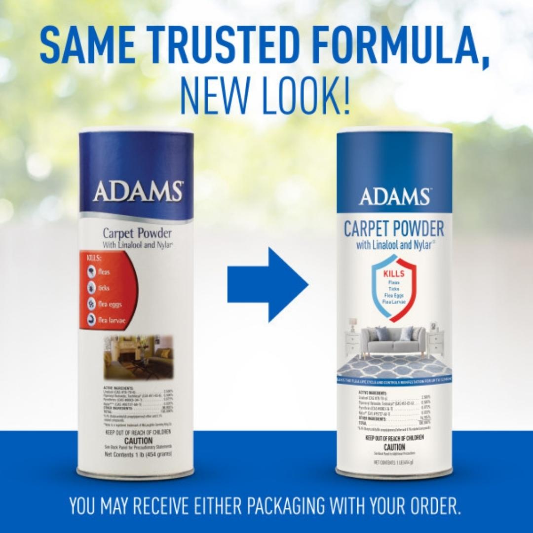 Adams Carpet Powder with Linalool and Nylar 1ea/16 oz