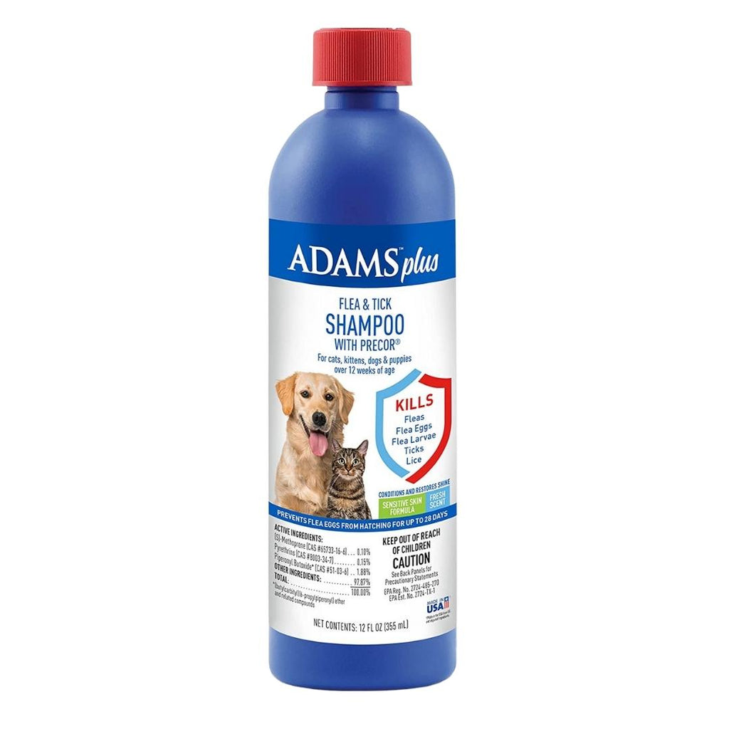 Adams Plus Flea  Tick Shampoo with Precor 1ea/12 oz