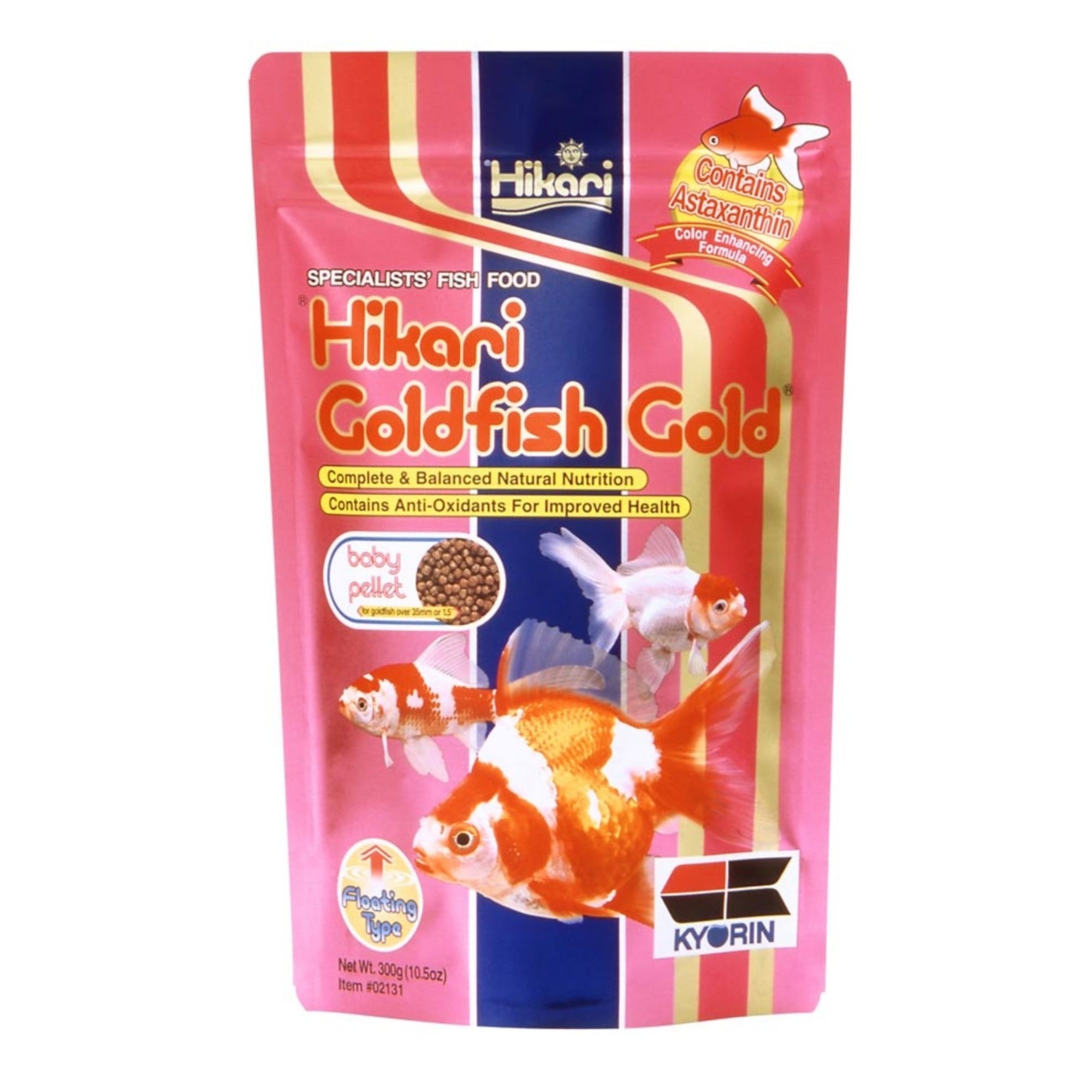 Hikari USA Goldfish Gold Pellets Fish Food 1ea/10.5 oz, Baby
