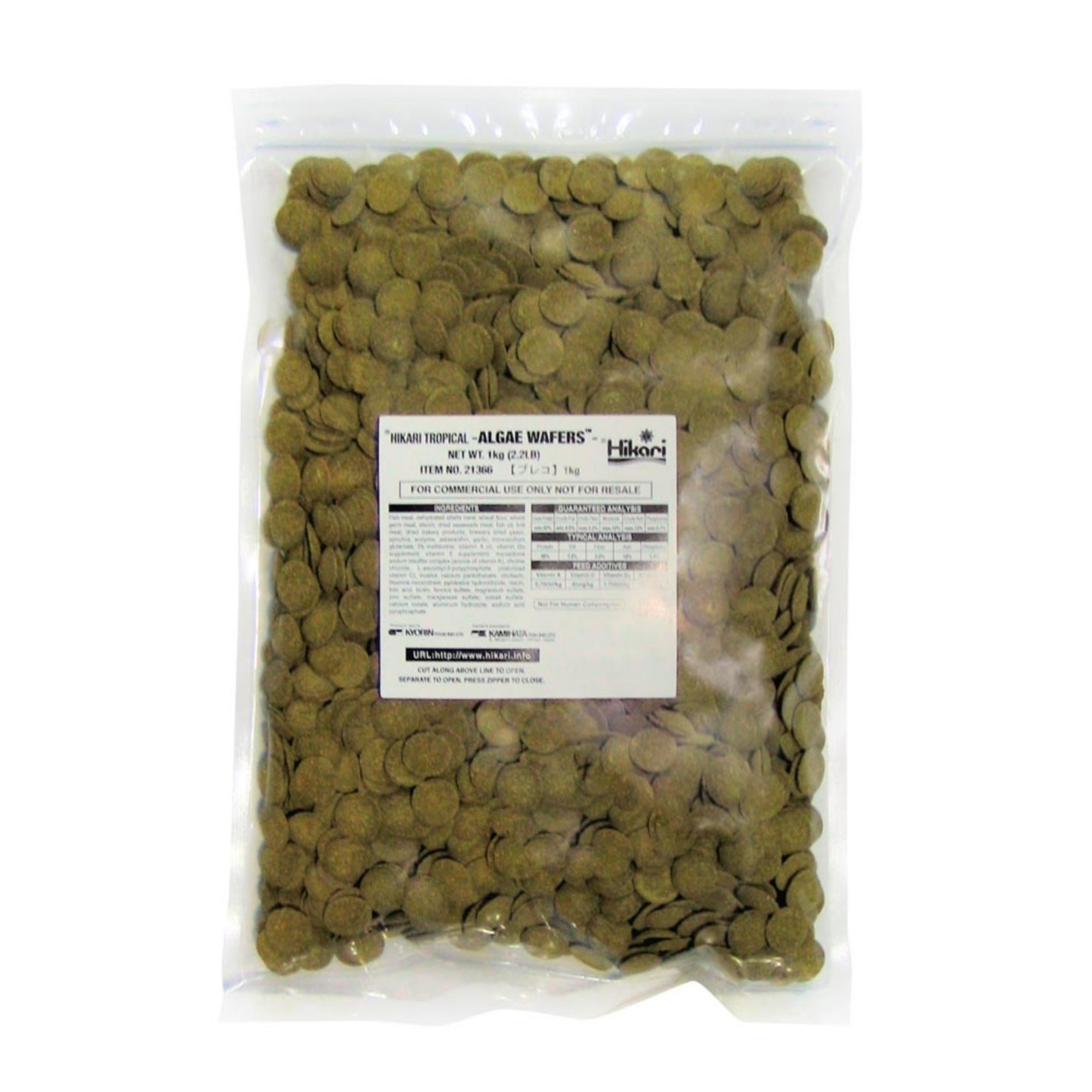Hikari USA Algae Wafers Rapidly Sinking Wafer Fish Food 1ea/2.2 lb