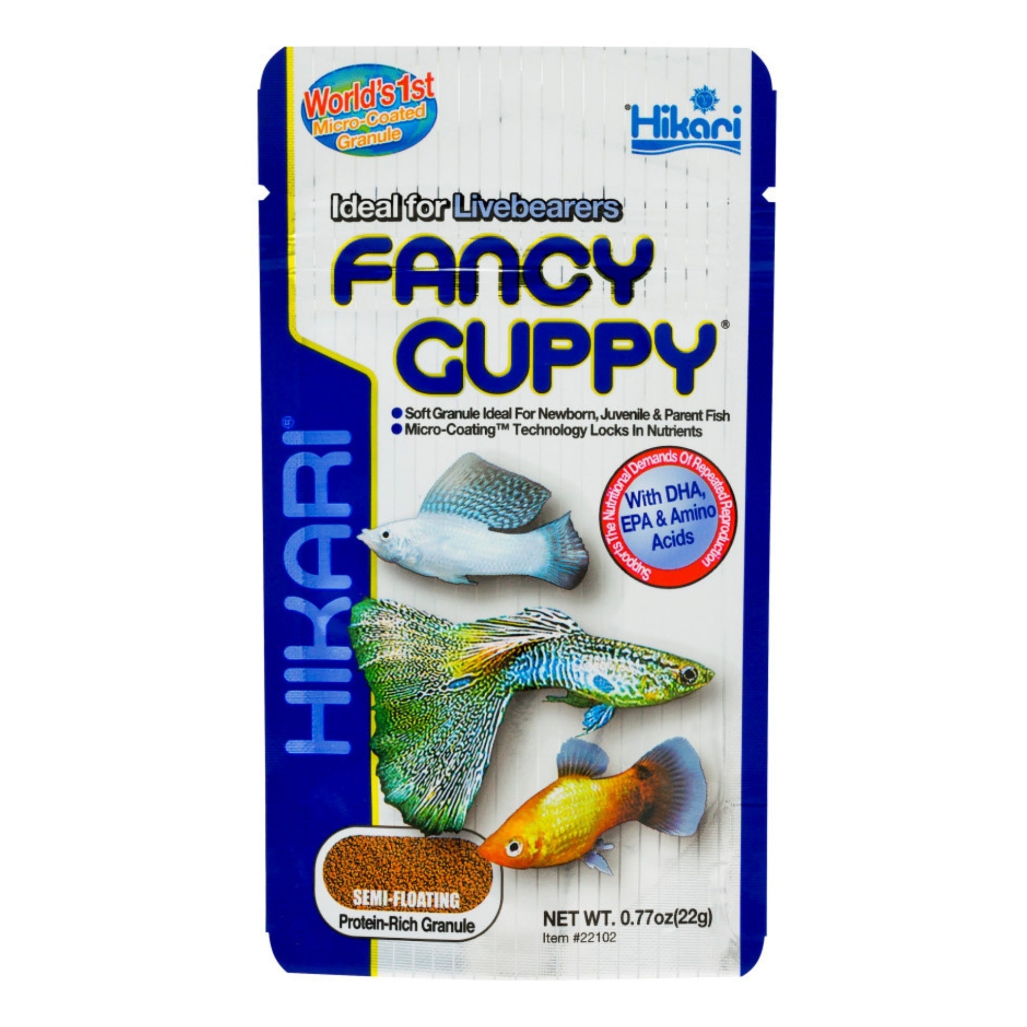 Hikari USA Tropical Fancy Guppy Granules Fish Food 1ea/0.77 oz
