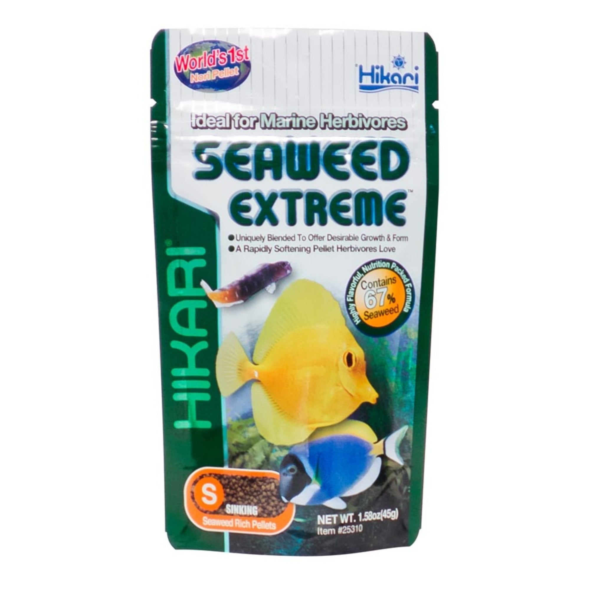 Hikari USA Seaweed Extreme Pellets Fish Food 1ea/1.58 oz, SM