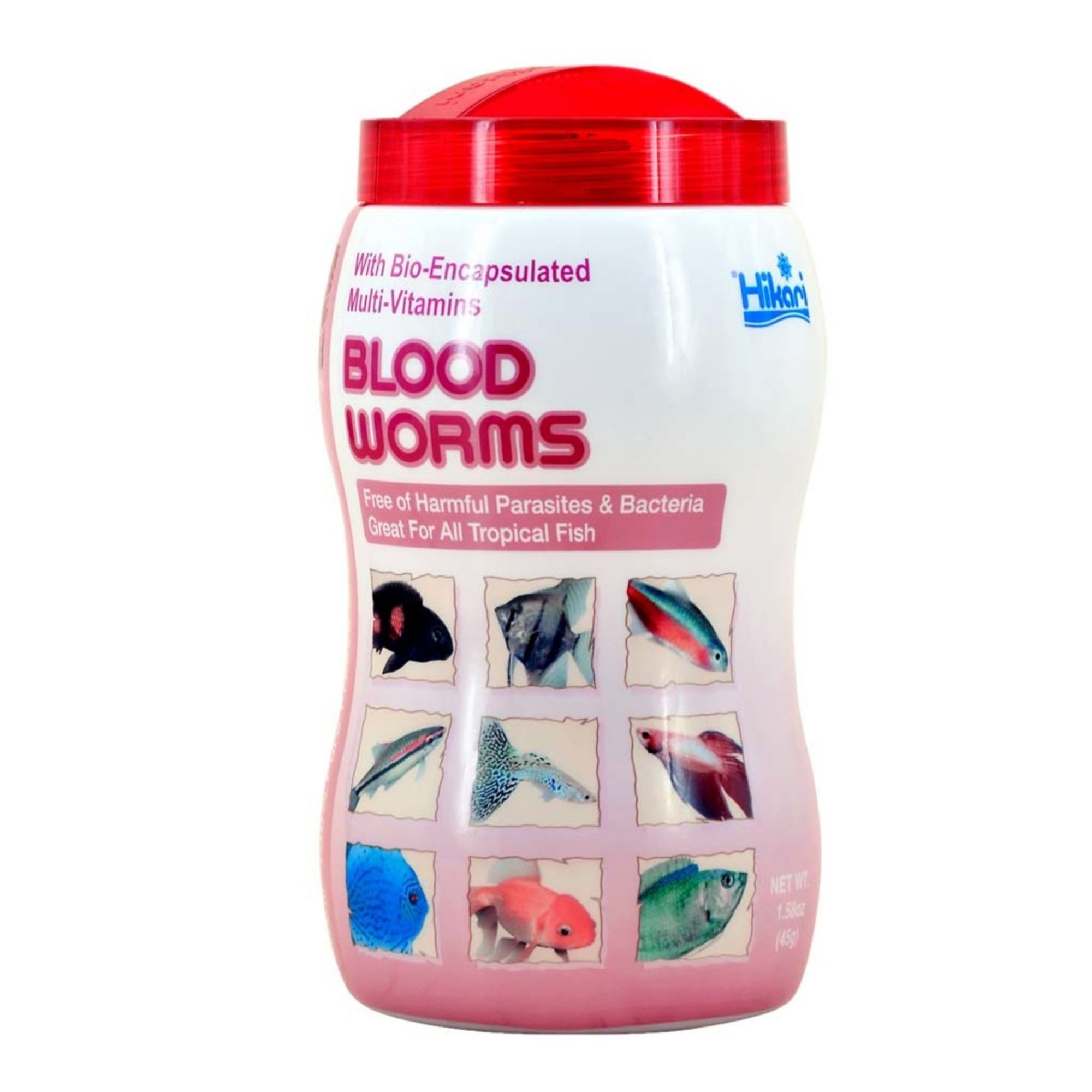 Hikari USA BioPure Bloodworms Freeze Dried Fish Food 1ea/1.58 oz