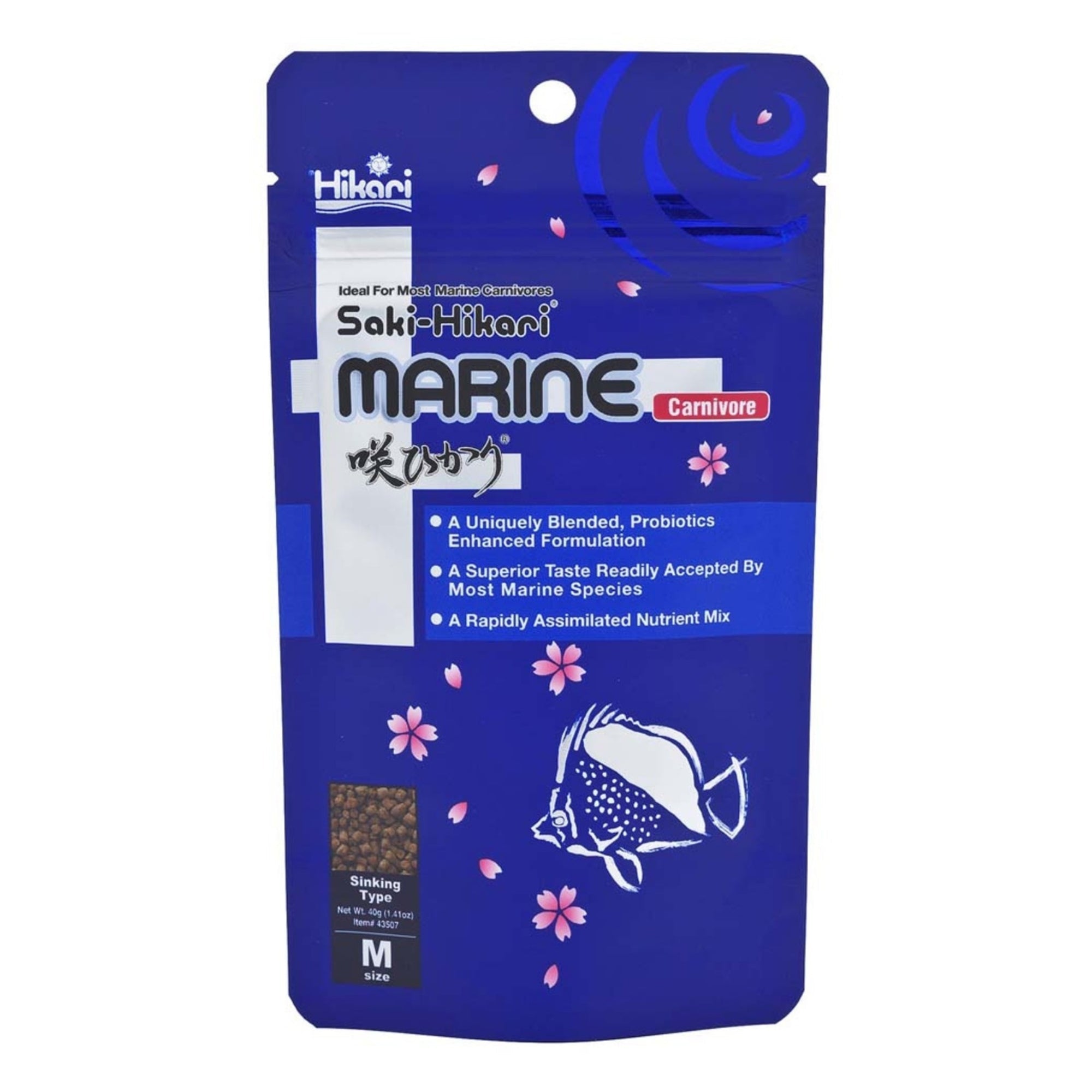 Hikari USA SakiHikari Marine Carnivore Pellets Fish Food 1ea/1.41 oz, MD