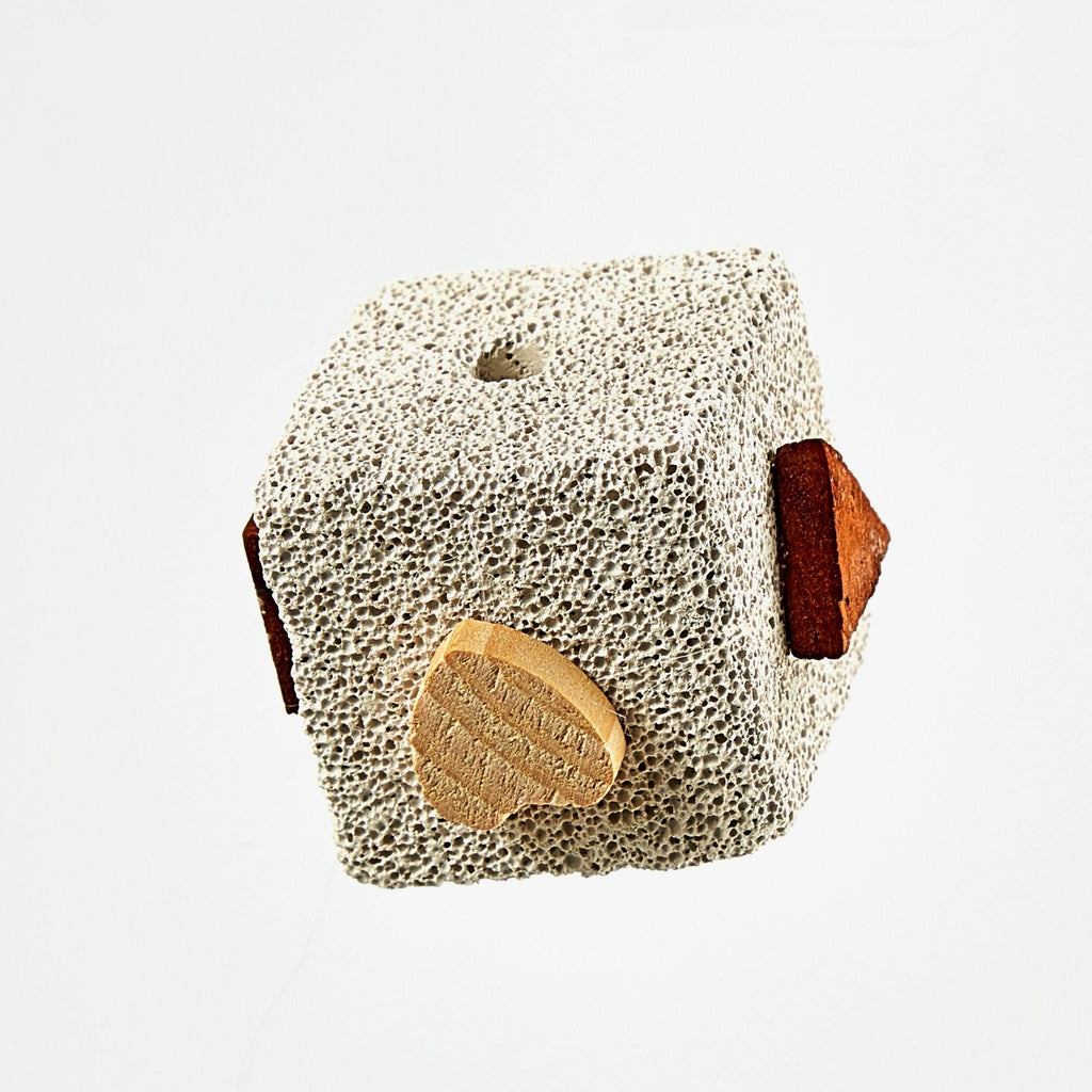 Kaytee Lava Block With Wood Chews 1ea/2.5in. X 2.5in. X 5in.