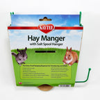Kaytee Hay Manger Feeder With Salt Hanger Assorted 1ea/4in. X 8in. X 7.25in.
