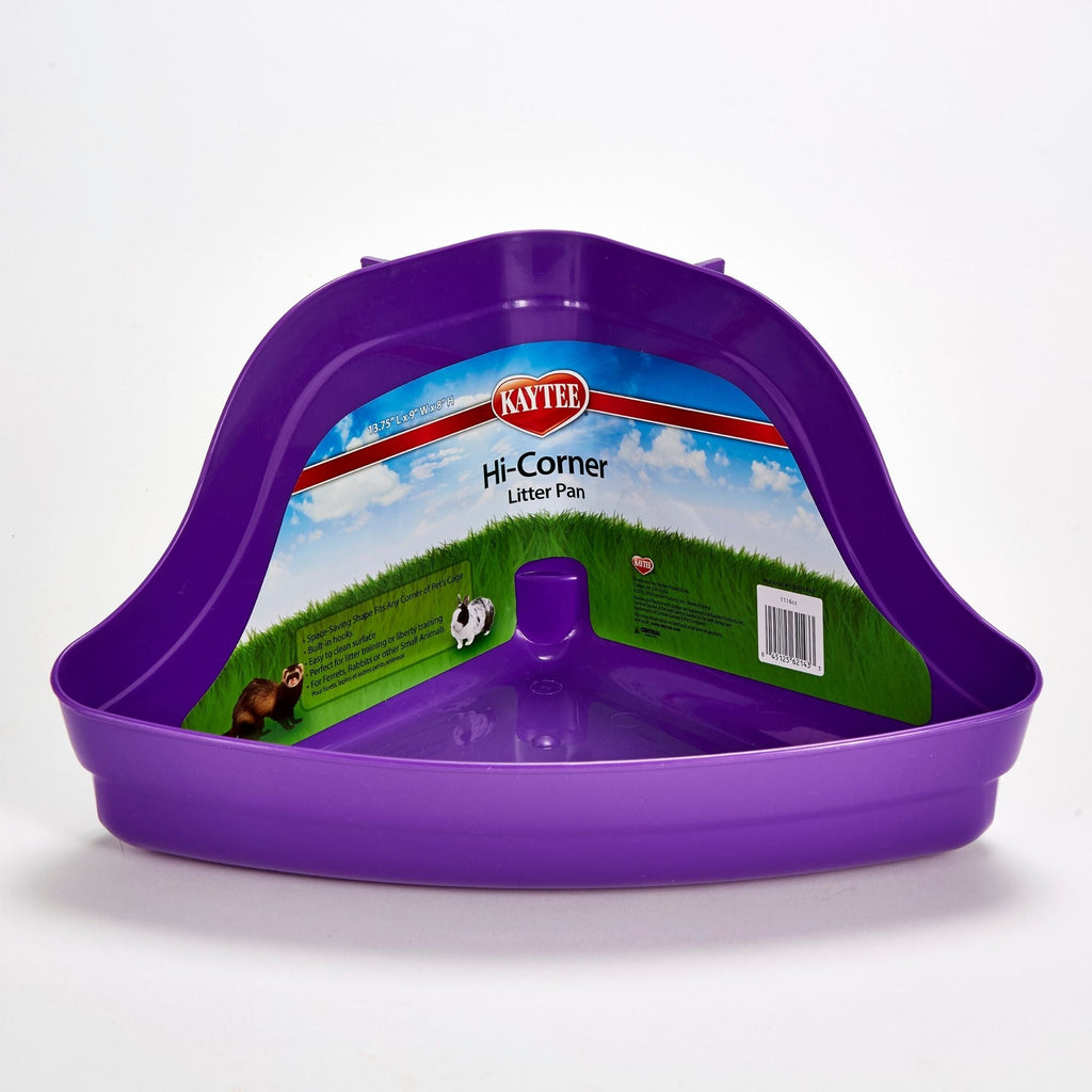 Kaytee Hi-Corner Litter Pan Assorted 1ea