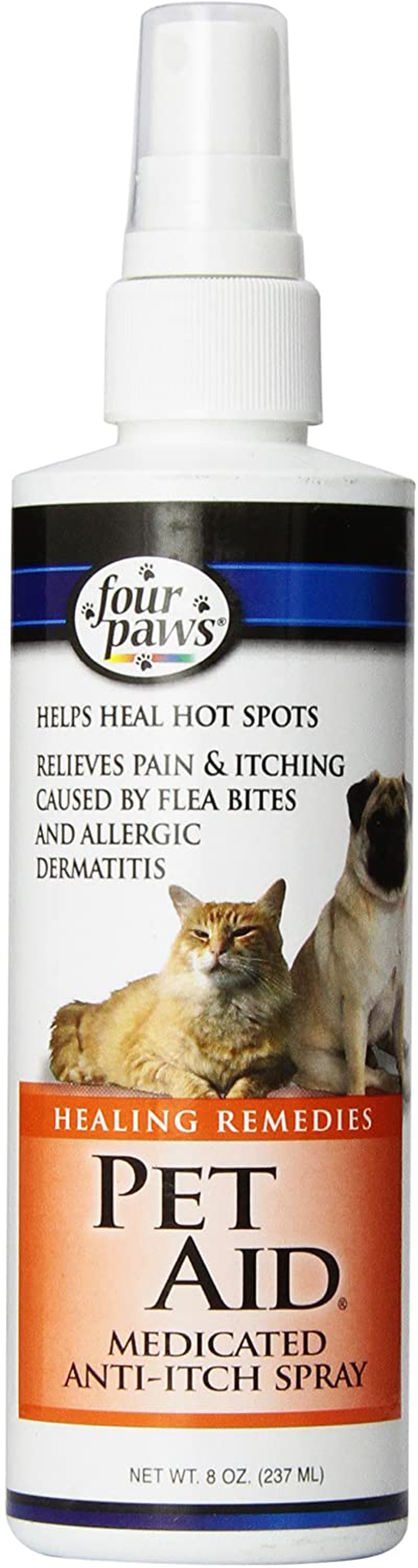 Four Paws Healthy Promise Pet Aid FastActing Anti Itch Spray for Dogs  Cats 1ea/8 oz 1 ct