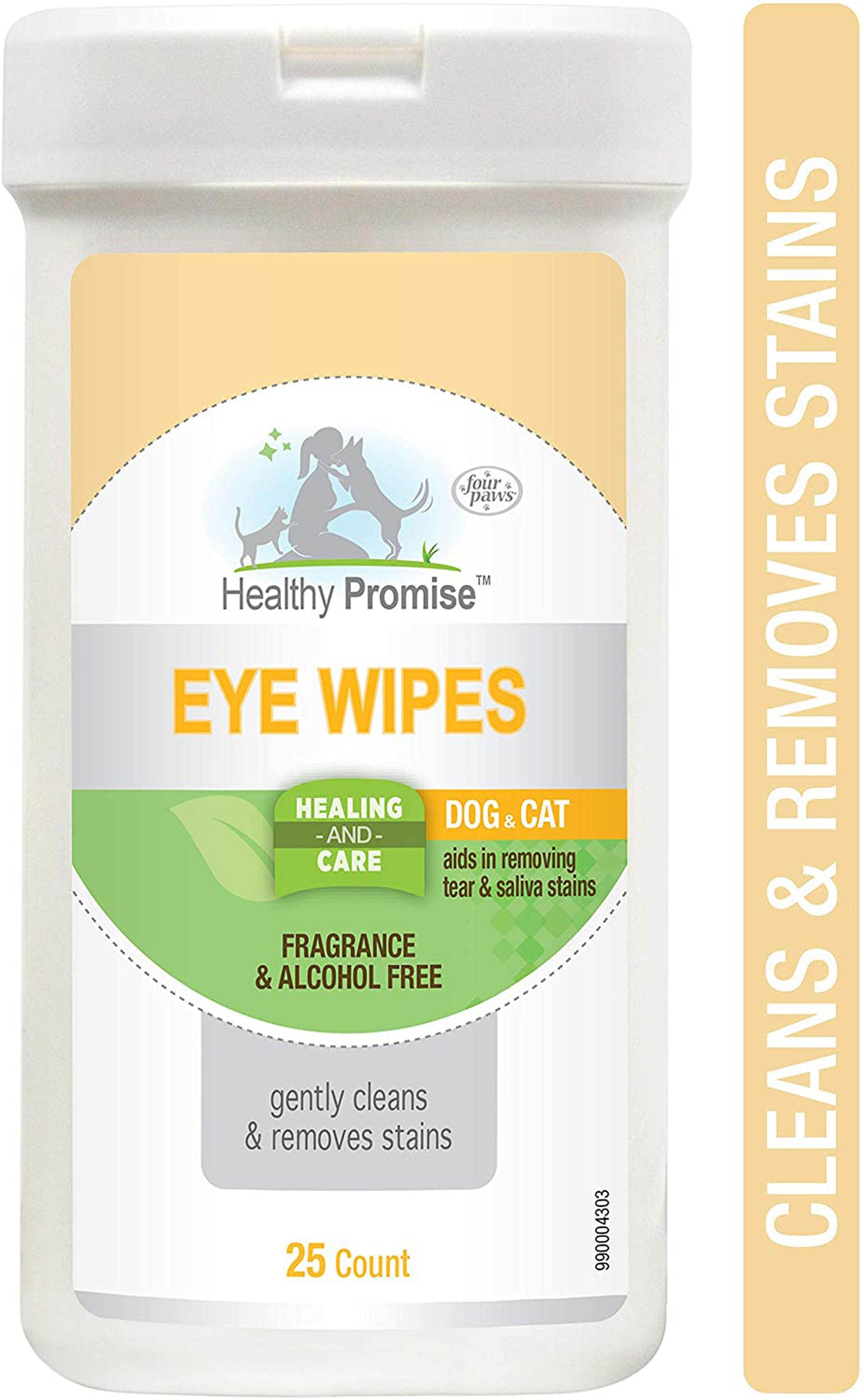 Four Paws Eye Wipes for Dog & Cat Eye Wipes 1ea/25 ct