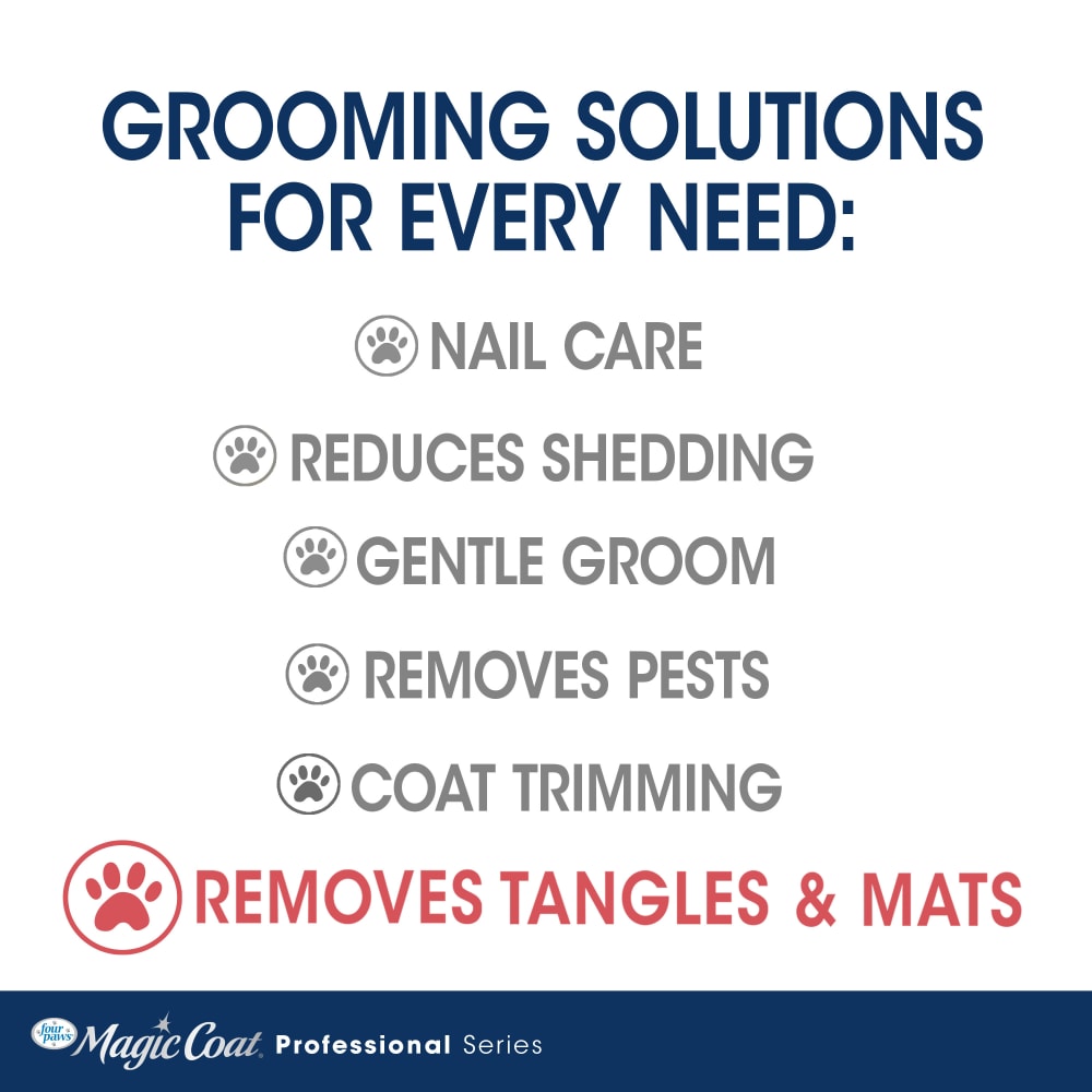 Four Paws Magic Coat Dog Dematting Rake Comb 1ea/One Size