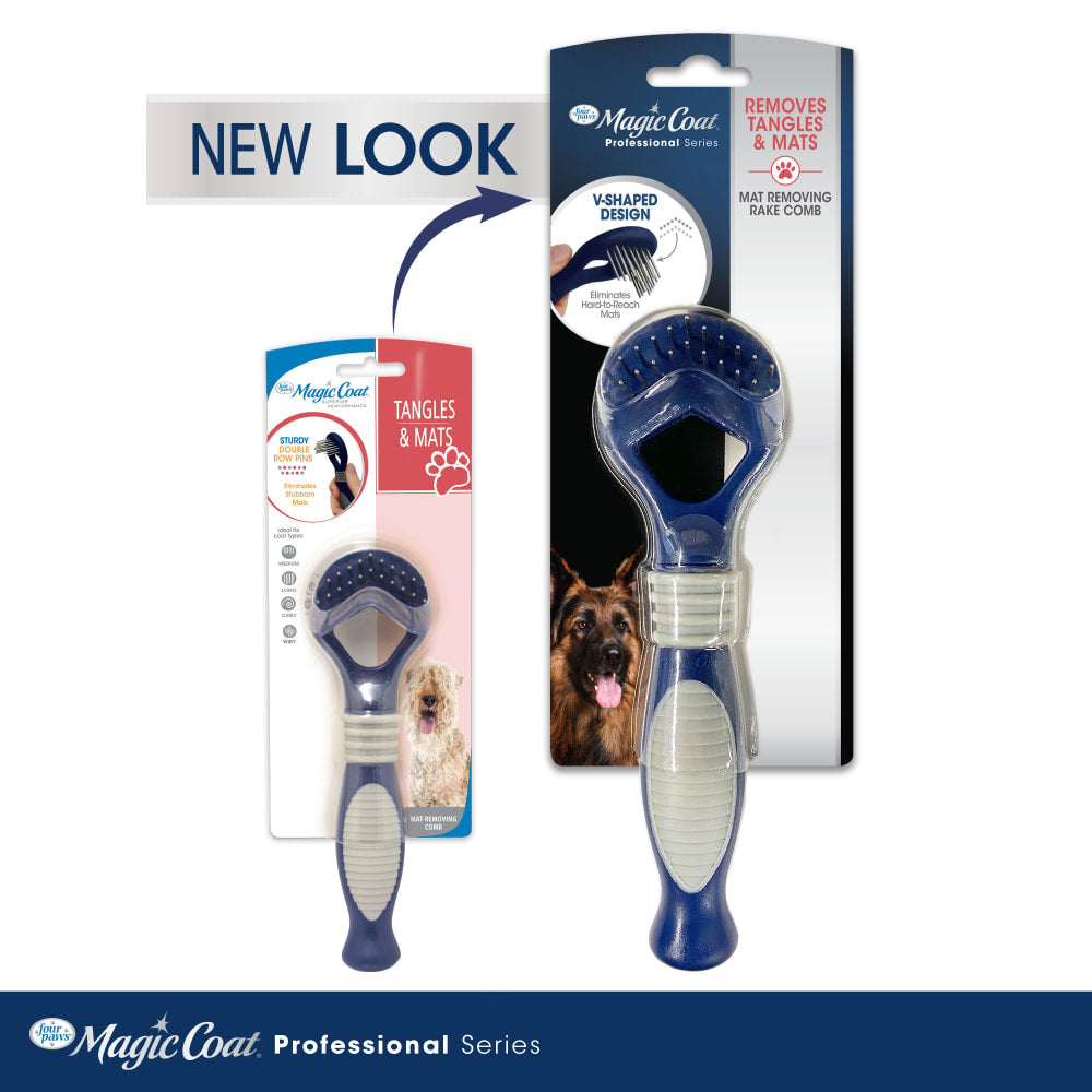 Four Paws Magic Coat Dog Dematting Rake Comb 1ea/One Size