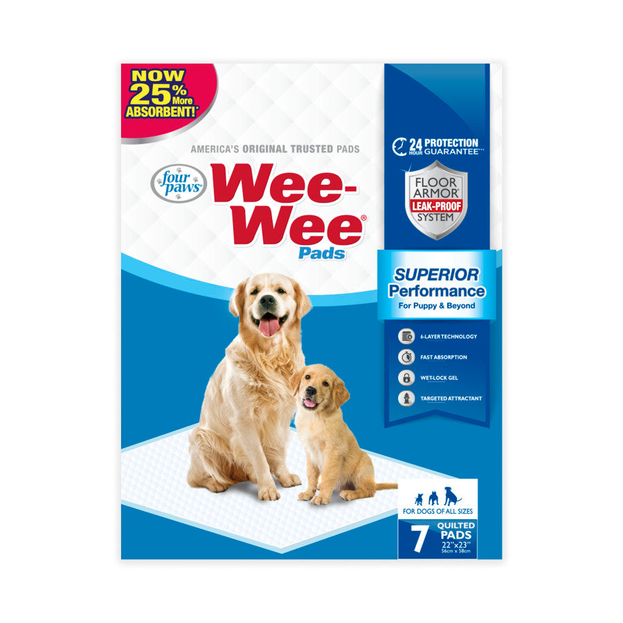 Four Paws WeeWee Superior Performance Dog Pee Pads 1ea/22 in X 23 in 7 ct