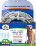 Four Paws Heavy Weight Dog Trolley Exerciser Silver, 1ea/75 Foot