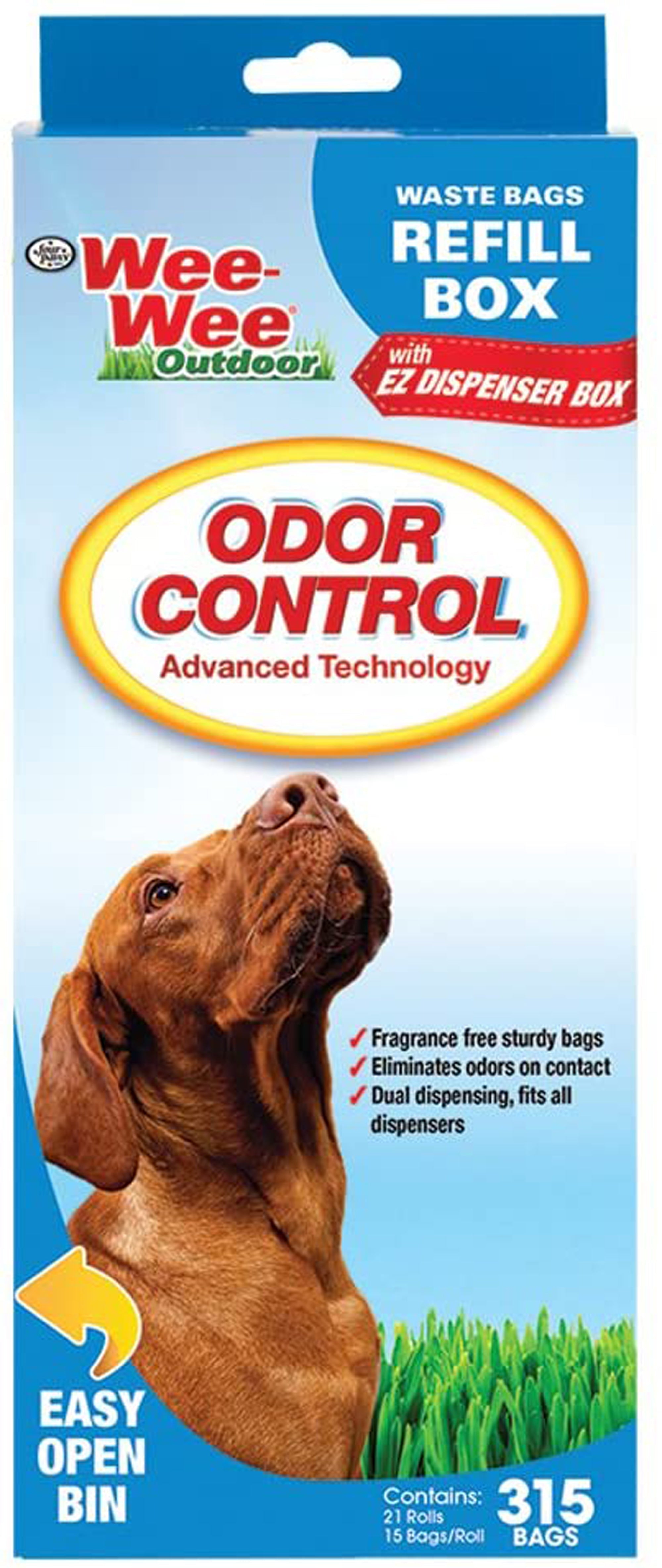 Four Paws WeeWee Outdoor Odor Control Heavy Duty Dog Waste Bags Refill Rolls 1ea/315 ct