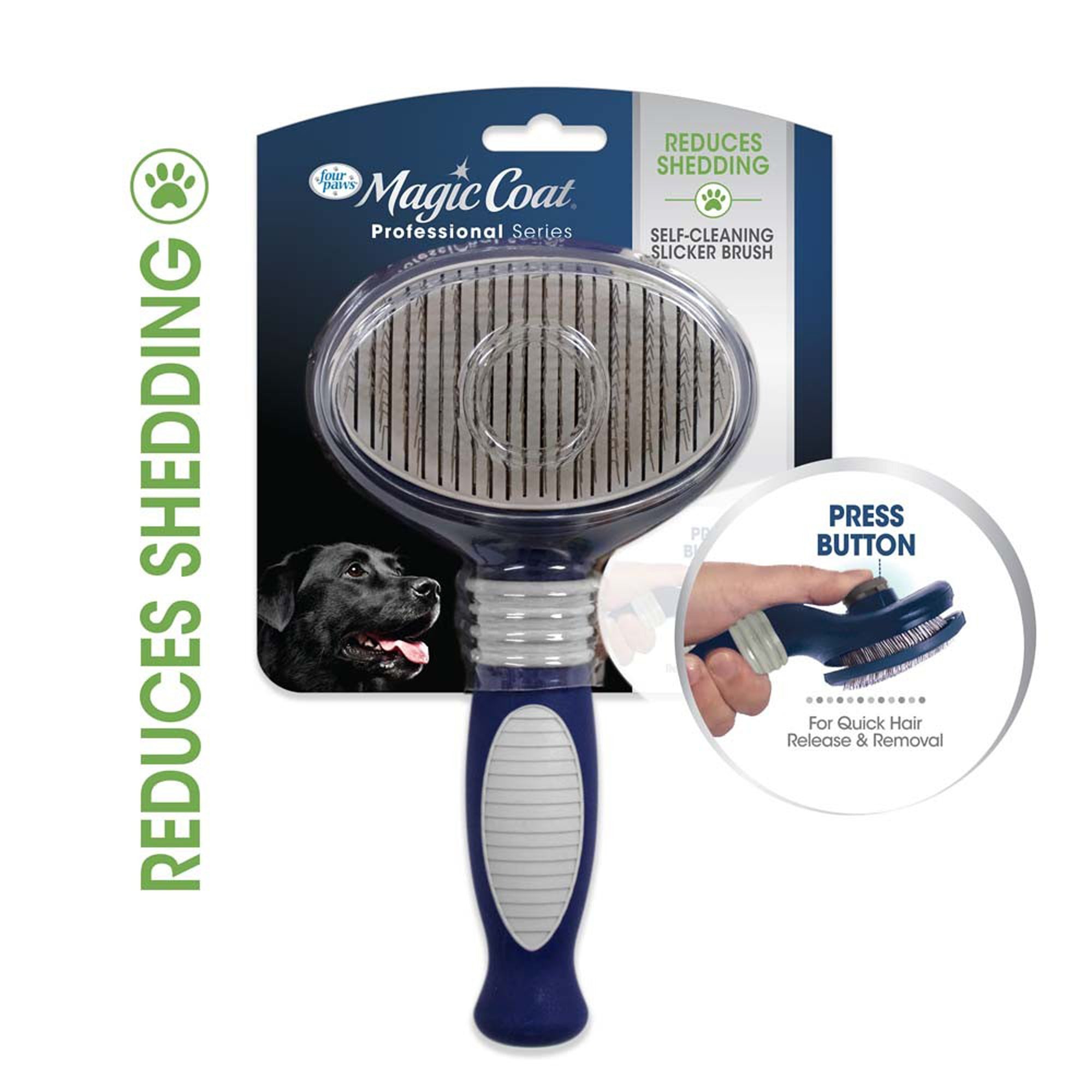 Four Paws Magic Coat Professional Series SelfCleaning Slicker Brush 1ea/1 ct