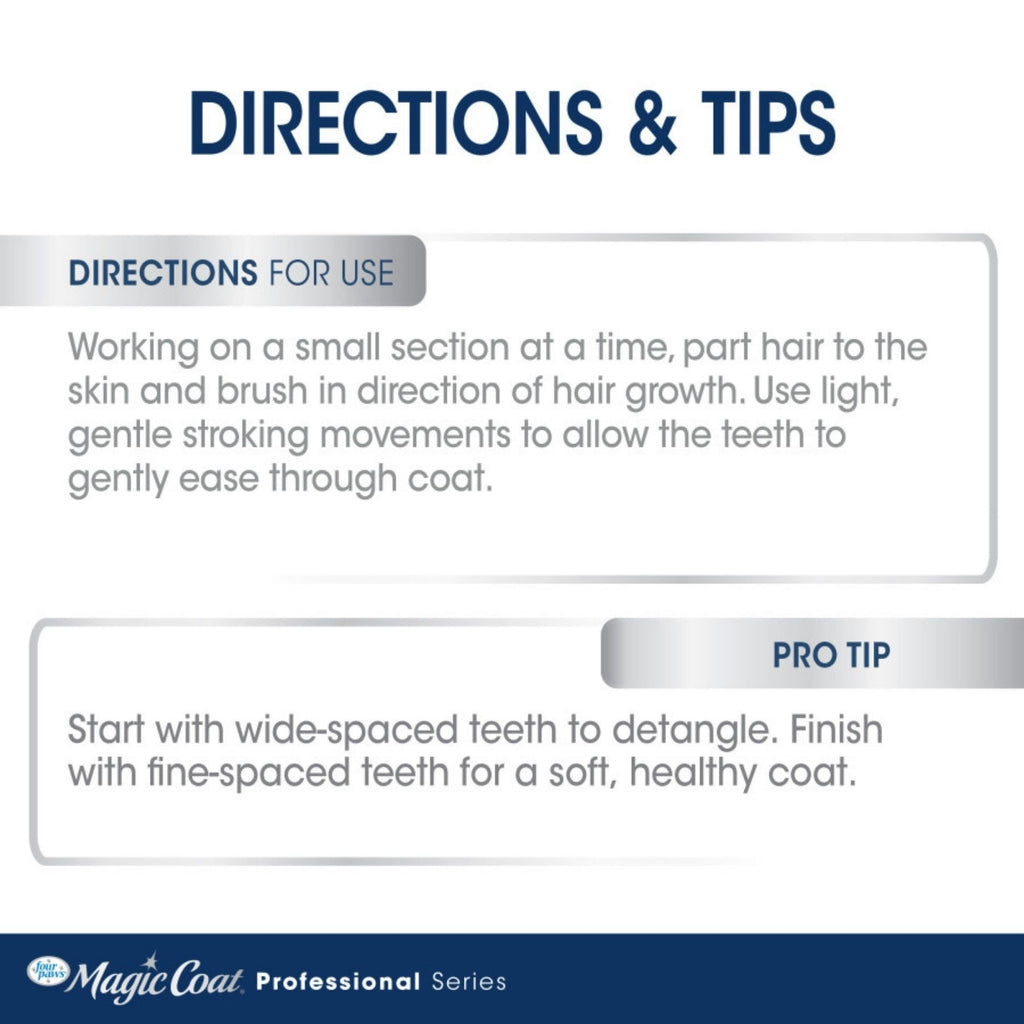 Four Paws Magic Coat Professional Series Non-Slip Grip Pet Comb 1ea/(1 ct)