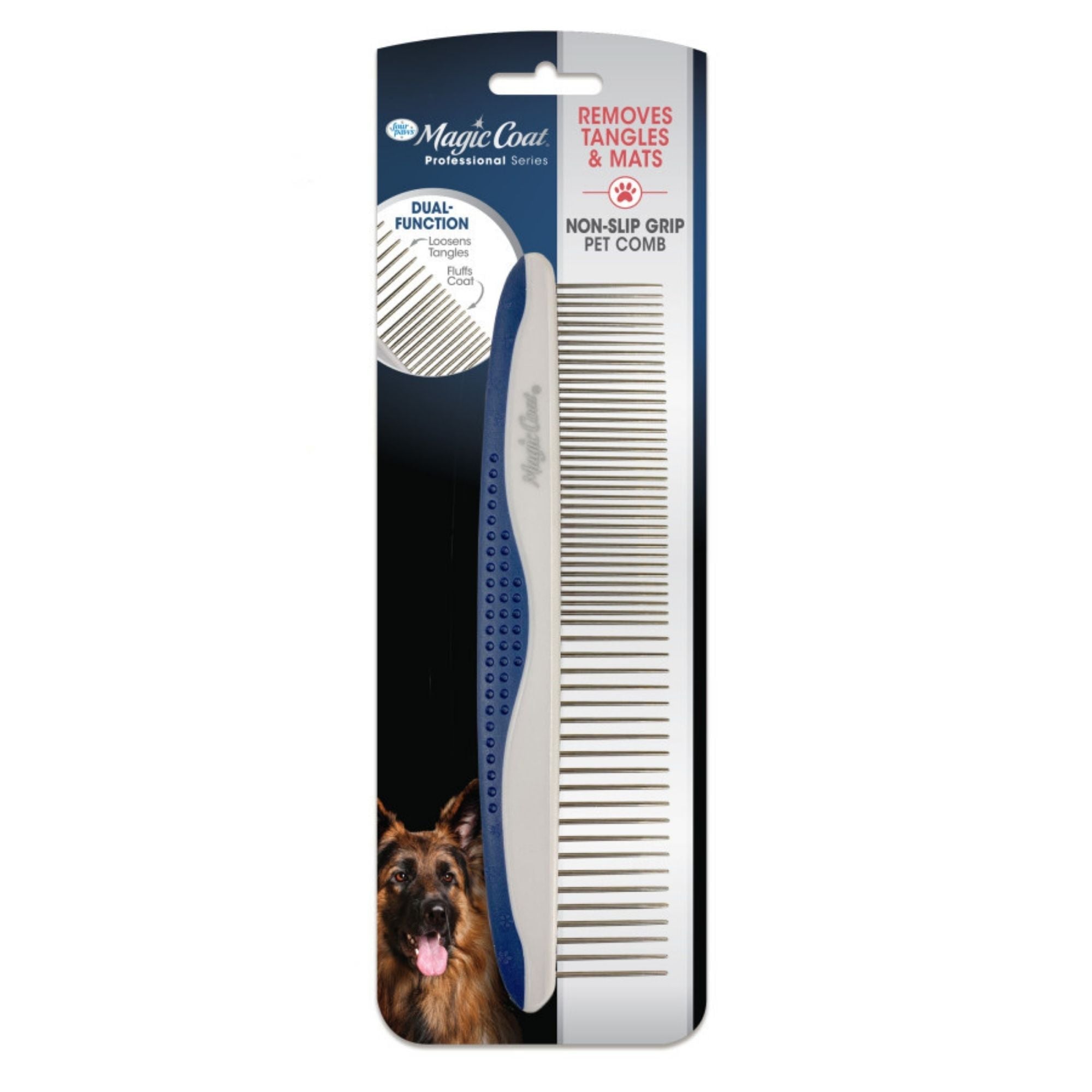 Four Paws Magic Coat Professional Series Non-Slip Grip Pet Comb 1ea/(1 ct)