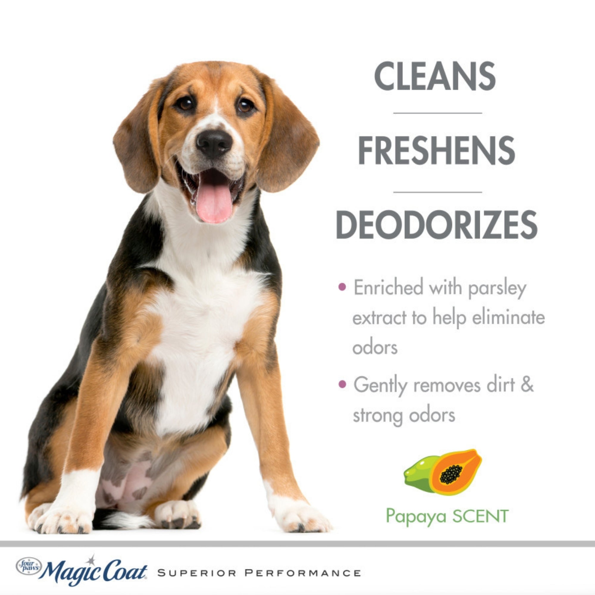 Four Paws Magic Coat Odor Reducing Dog Shampoo Papaya, 1ea/16 oz 1 ct