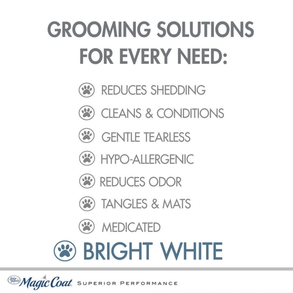 Four Paws Magic Coat Bright White Dog Shampoo Almond Shea Butter, 1ea/16 oz 1 ct