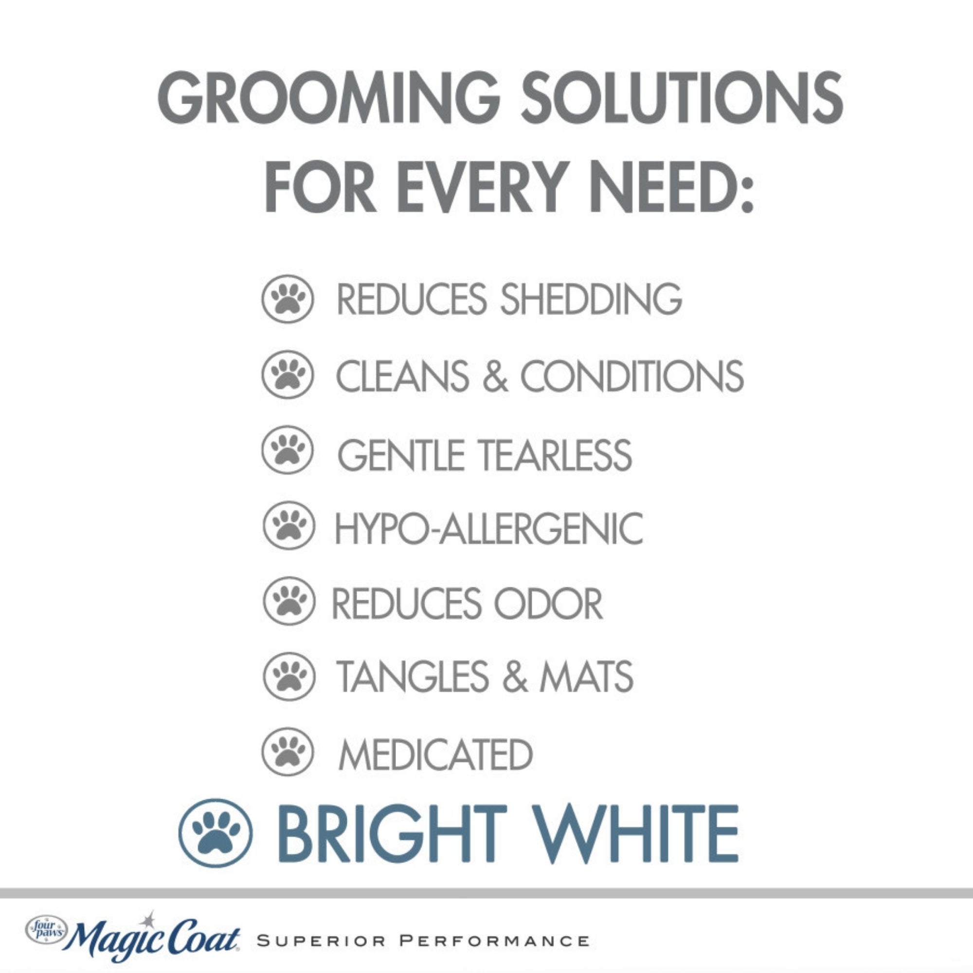 Four Paws Magic Coat Bright White Dog Shampoo Almond Shea Butter, 1ea/16 oz 1 ct