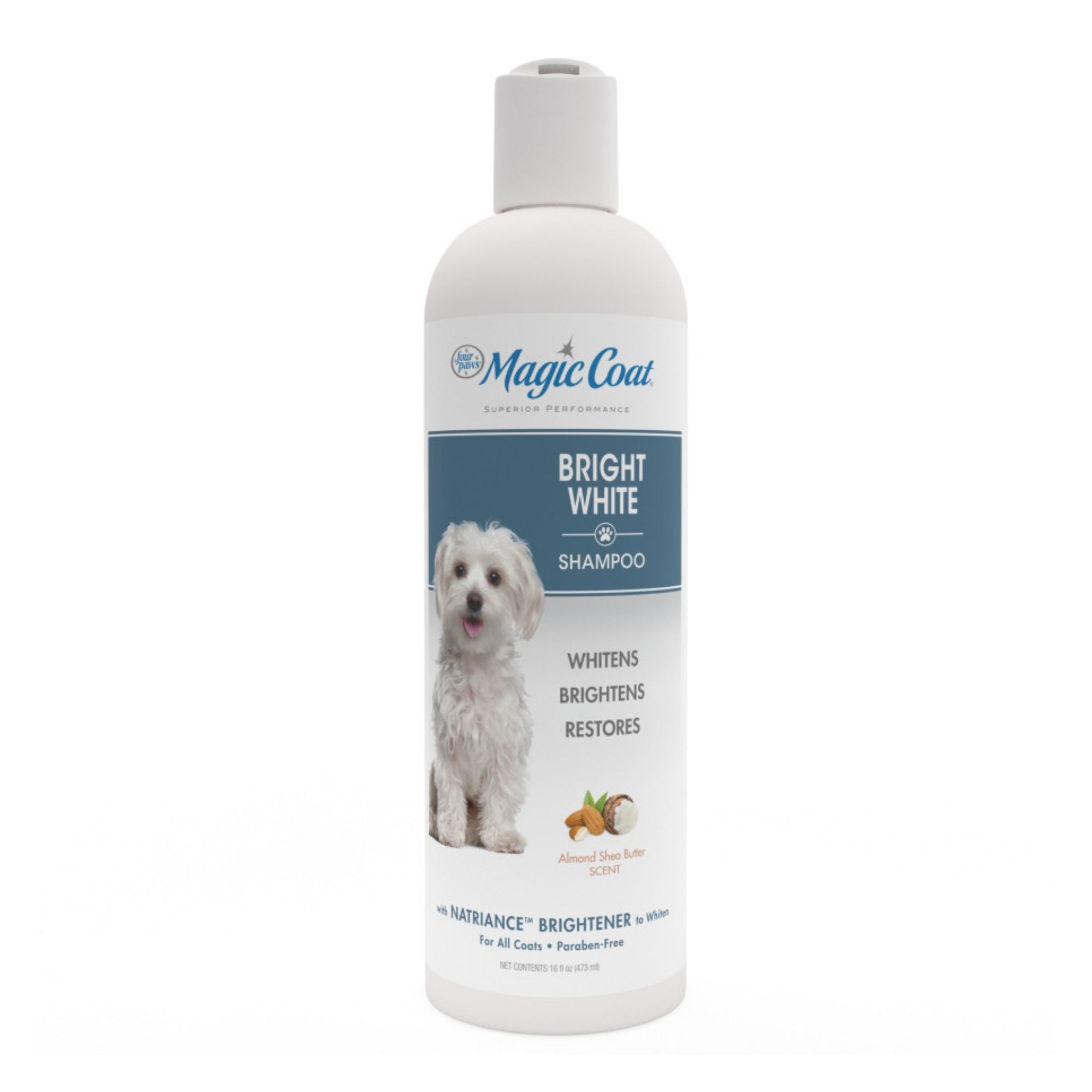 Four Paws Magic Coat Bright White Dog Shampoo Almond Shea Butter, 1ea/16 oz 1 ct