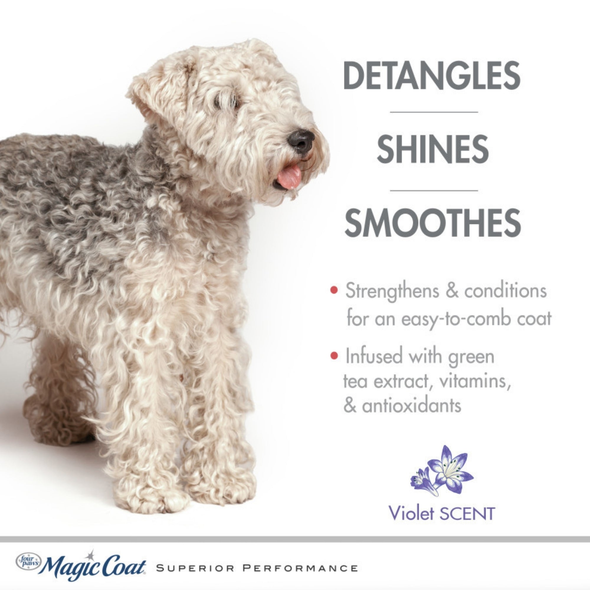 Four Paws Magic Coat Tangles  Mats Detangling Dog Shampoo Violet, 1ea/16 oz 1 ct