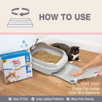 Four Paws Wee-Wee Cat Litter Box System Pads 1ea/11 in X 17 in (30 ct)